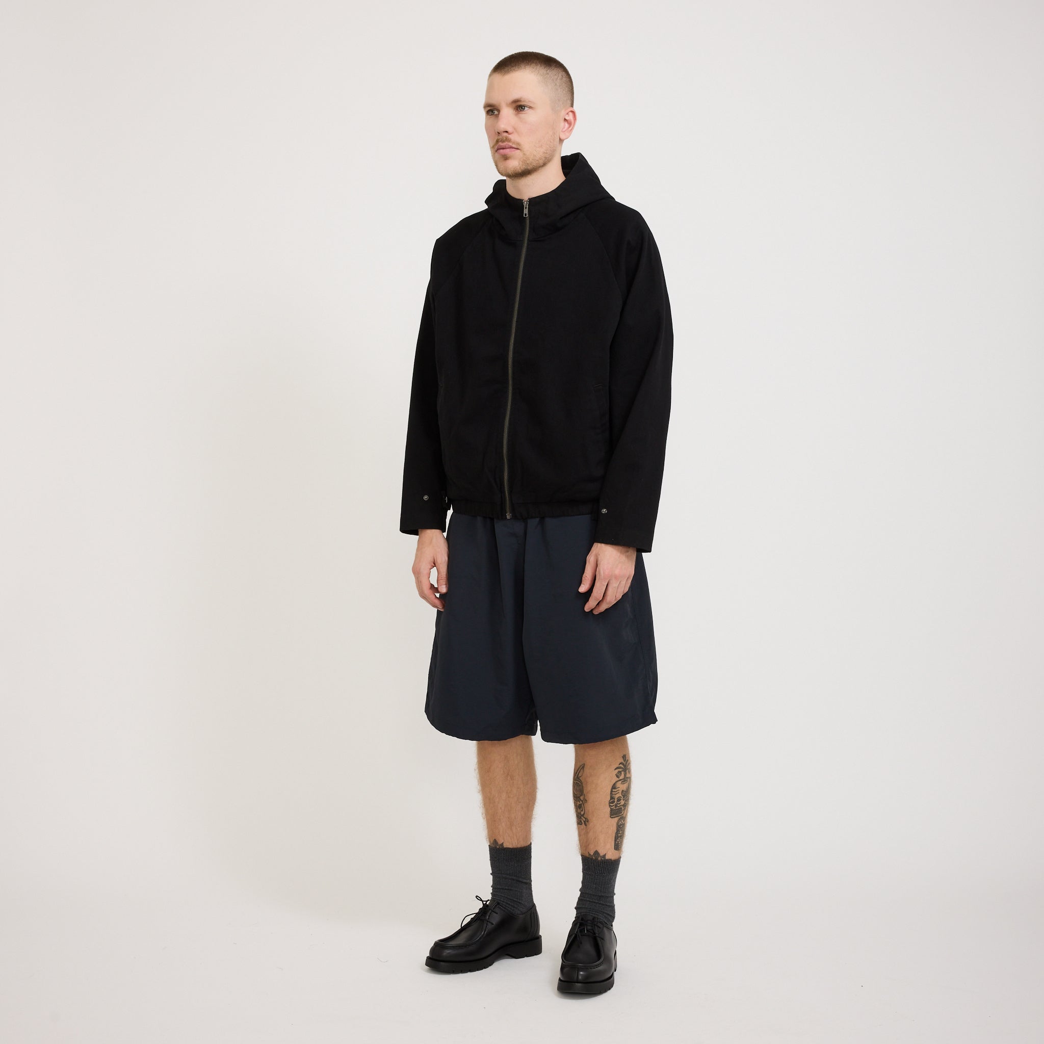 Raglan Hooded Zip Jacket