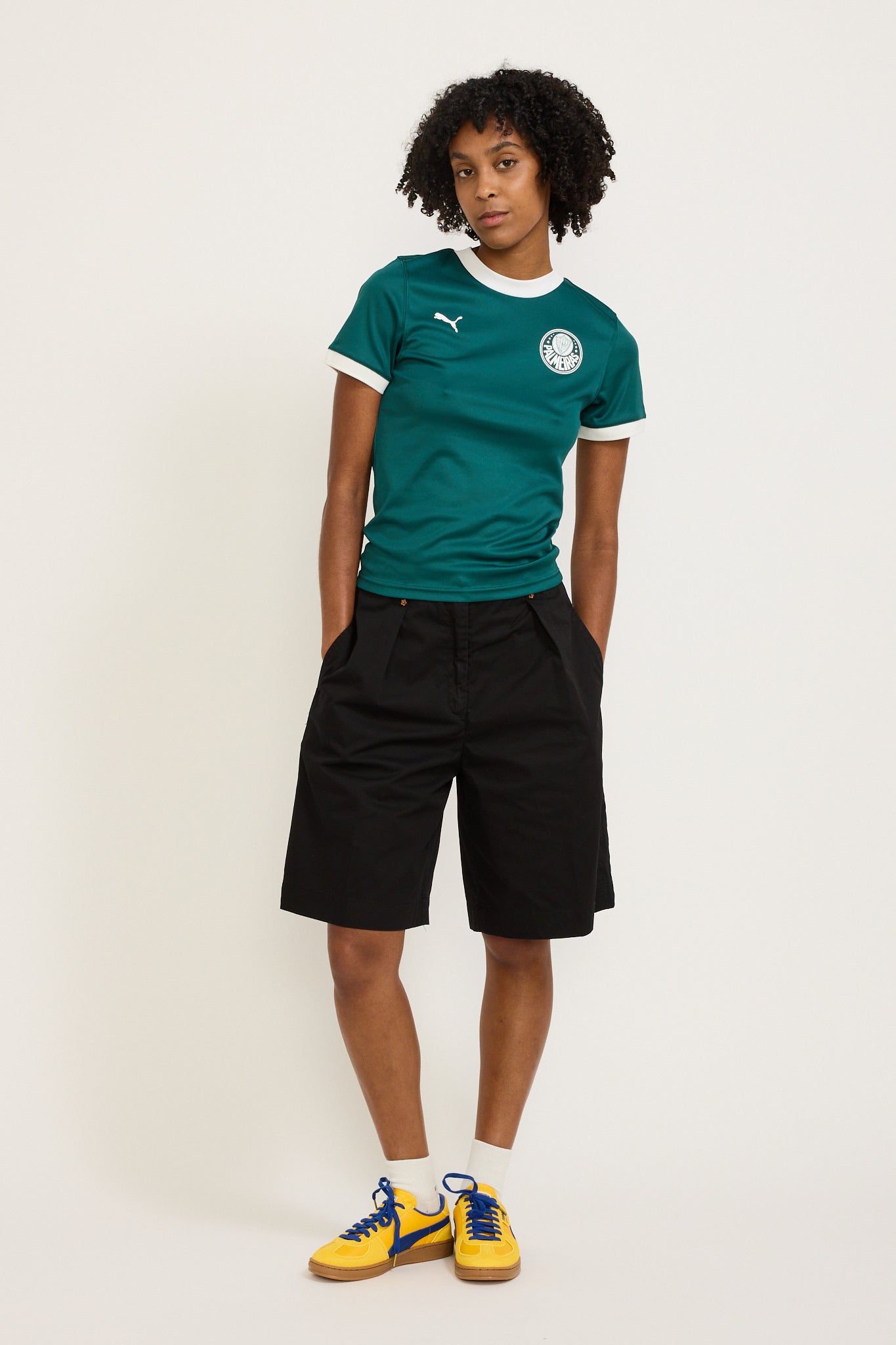 Puma x Palmeiras Ringer Tee Malachite Womens