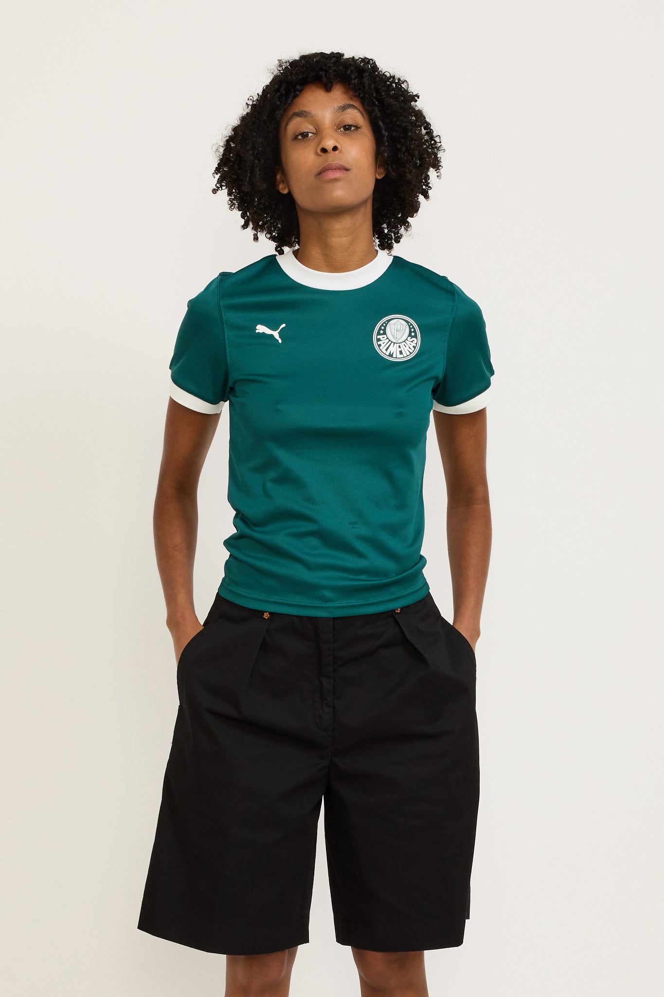 Puma x Palmeiras Ringer Tee Malachite Womens