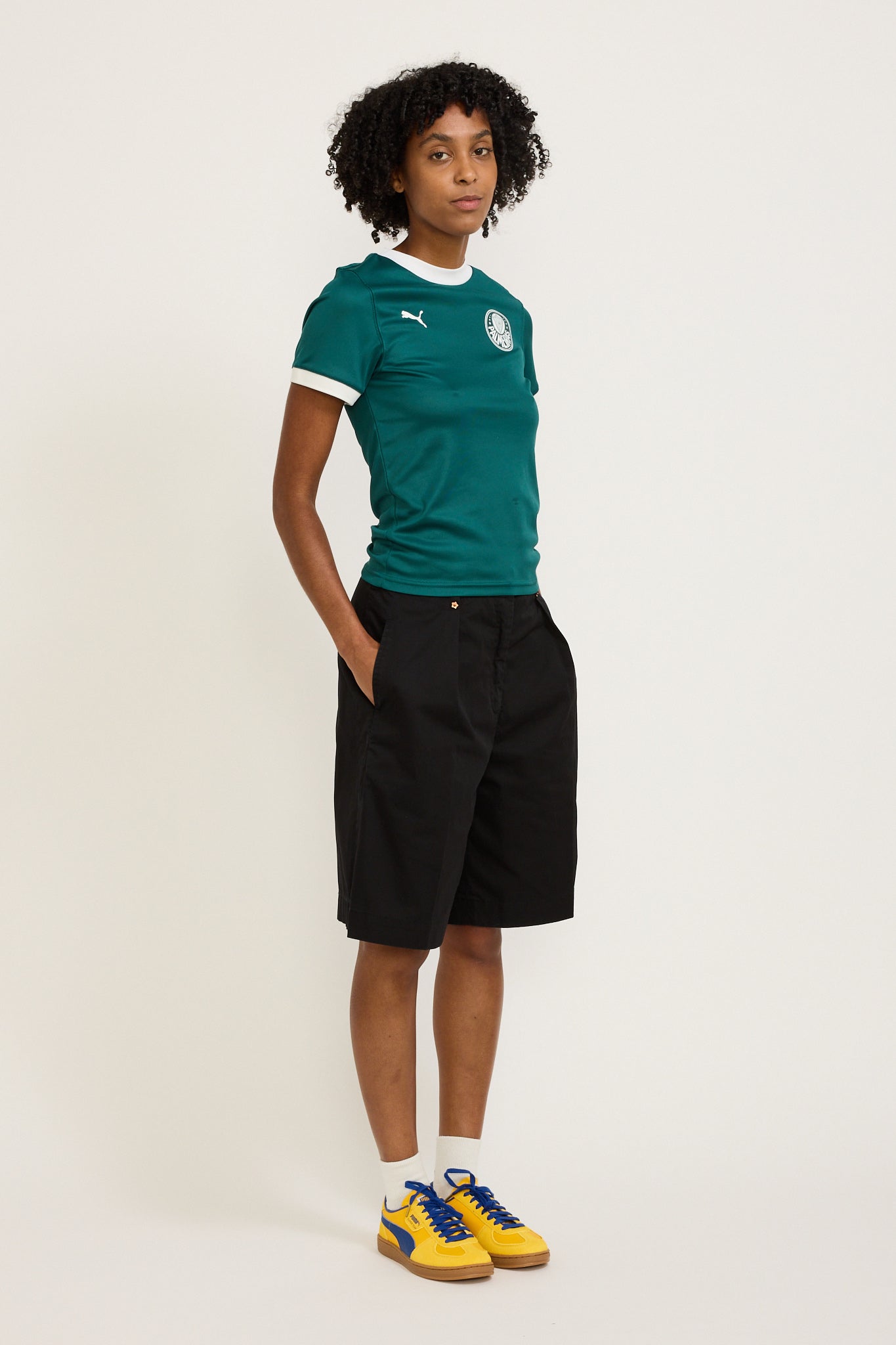 Puma x Palmeiras Ringer Tee Malachite Womens