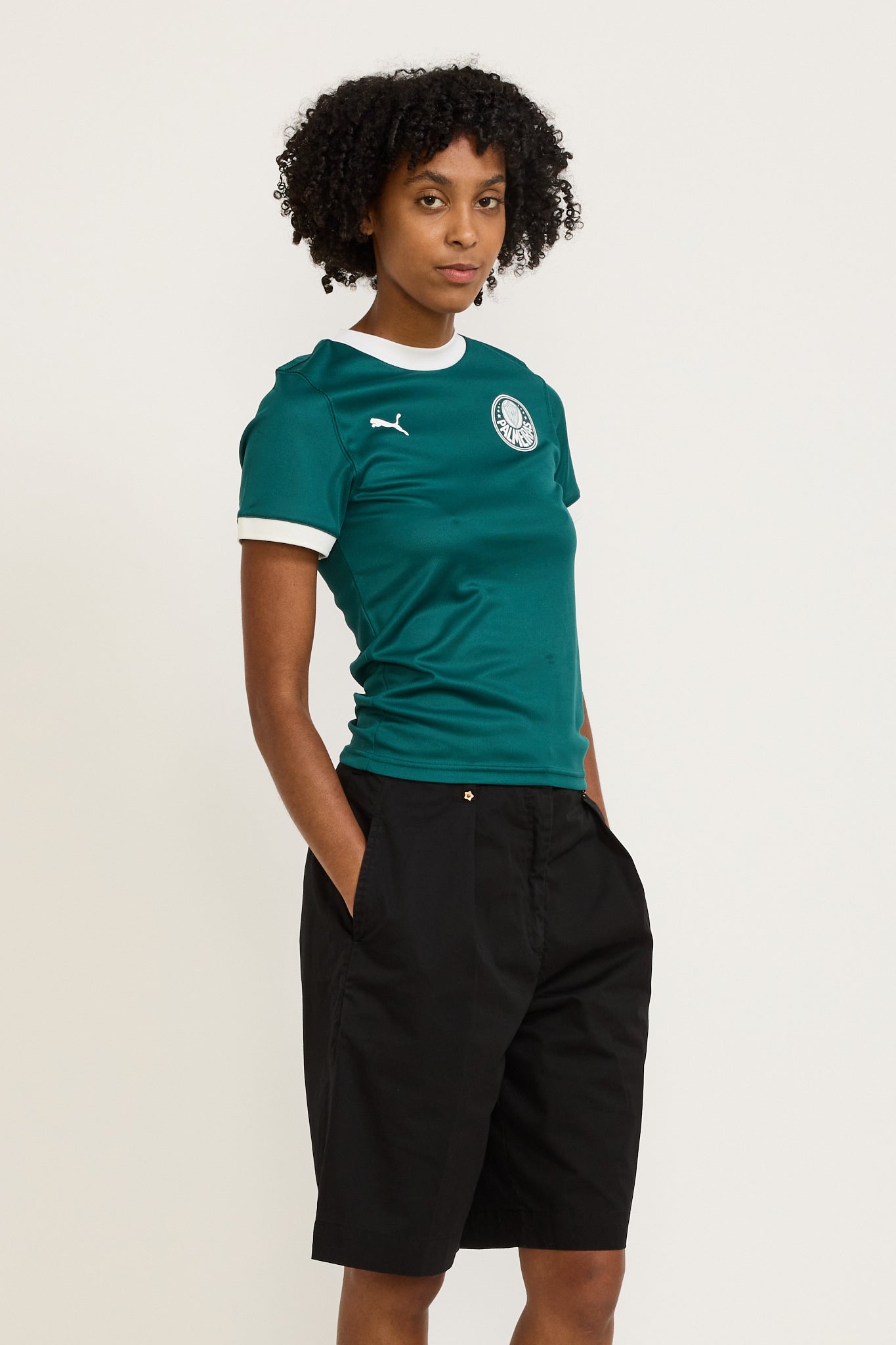 Puma x Palmeiras Ringer Tee Malachite Womens