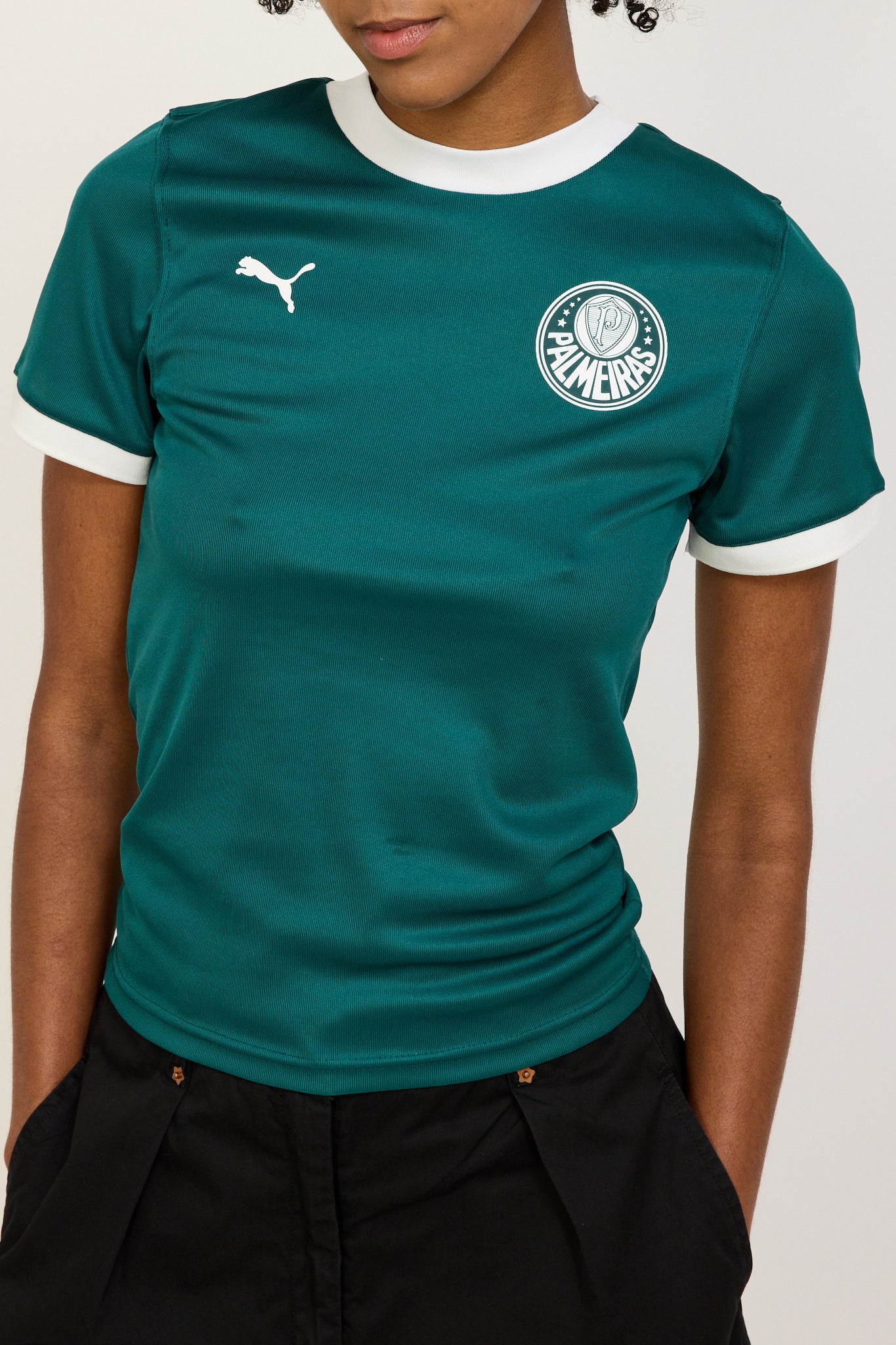 Puma x Palmeiras Ringer Tee Malachite Womens