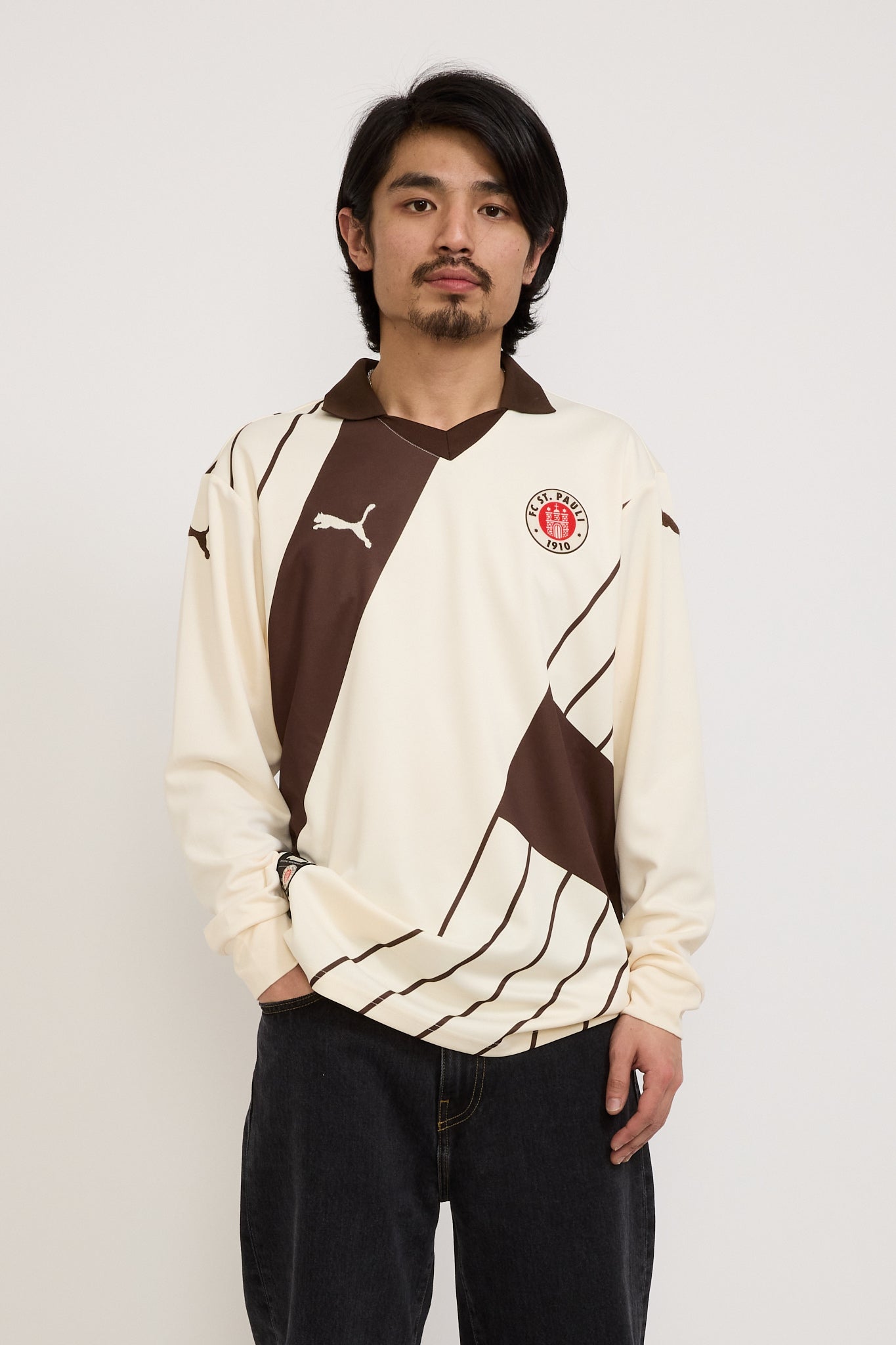 Puma x FC St. Pauli Longsleeve Jersey Sugared Almond/Espresso