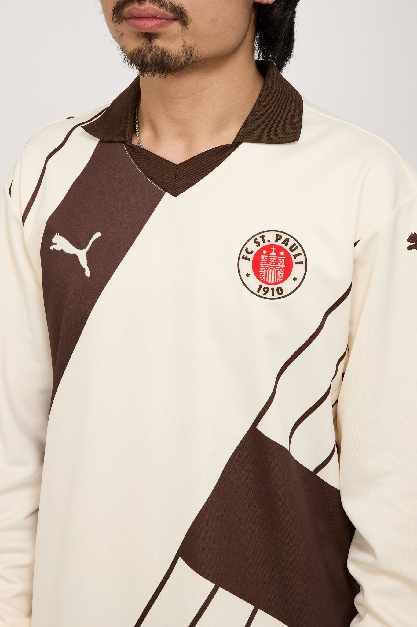 Puma | Puma x FC St. Pauli Longsleeve Jersey Sugared Almond/Espresso | Maplestore