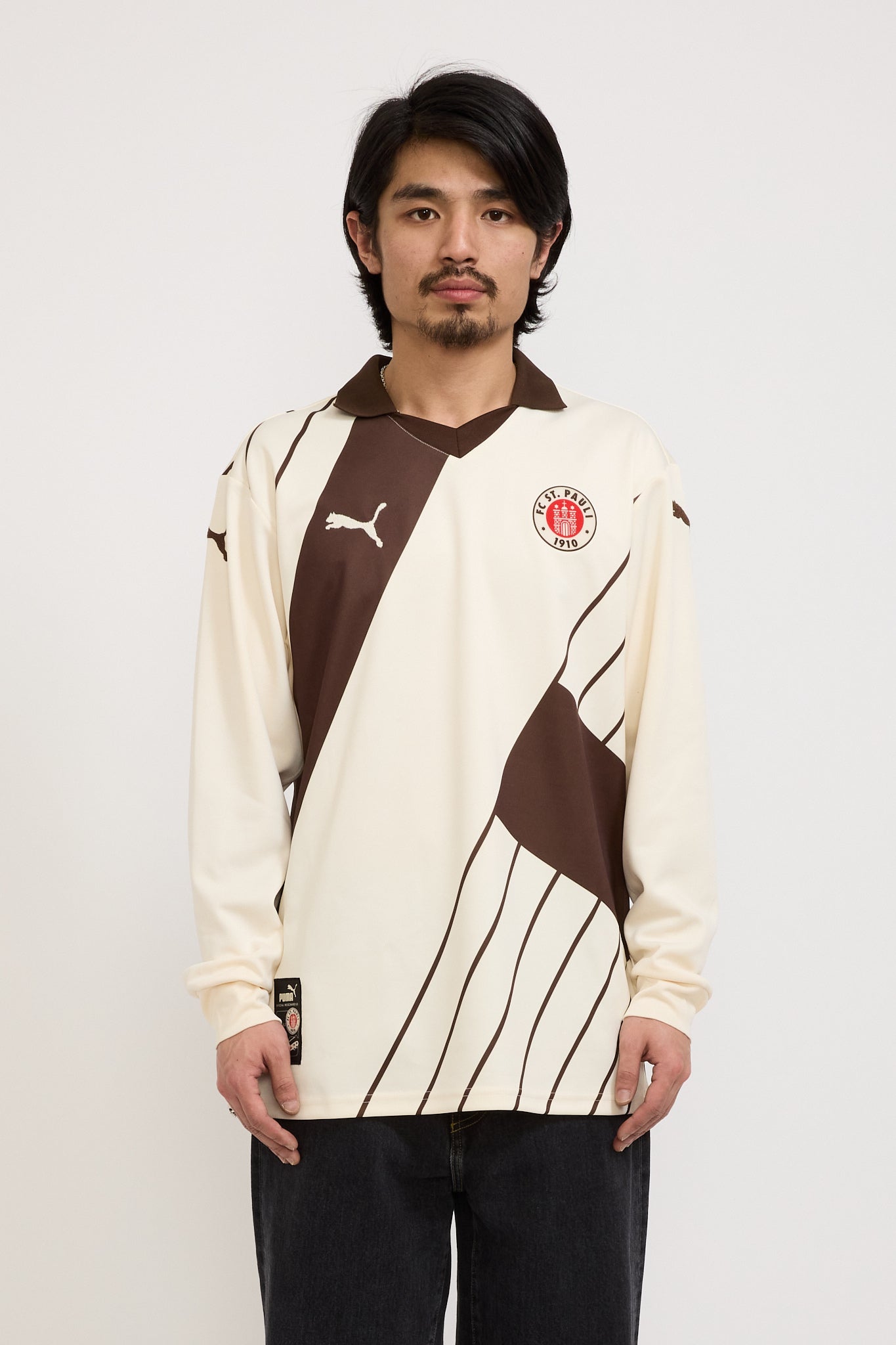 Puma | Puma x FC St. Pauli Longsleeve Jersey Sugared Almond/Espresso | Maplestore