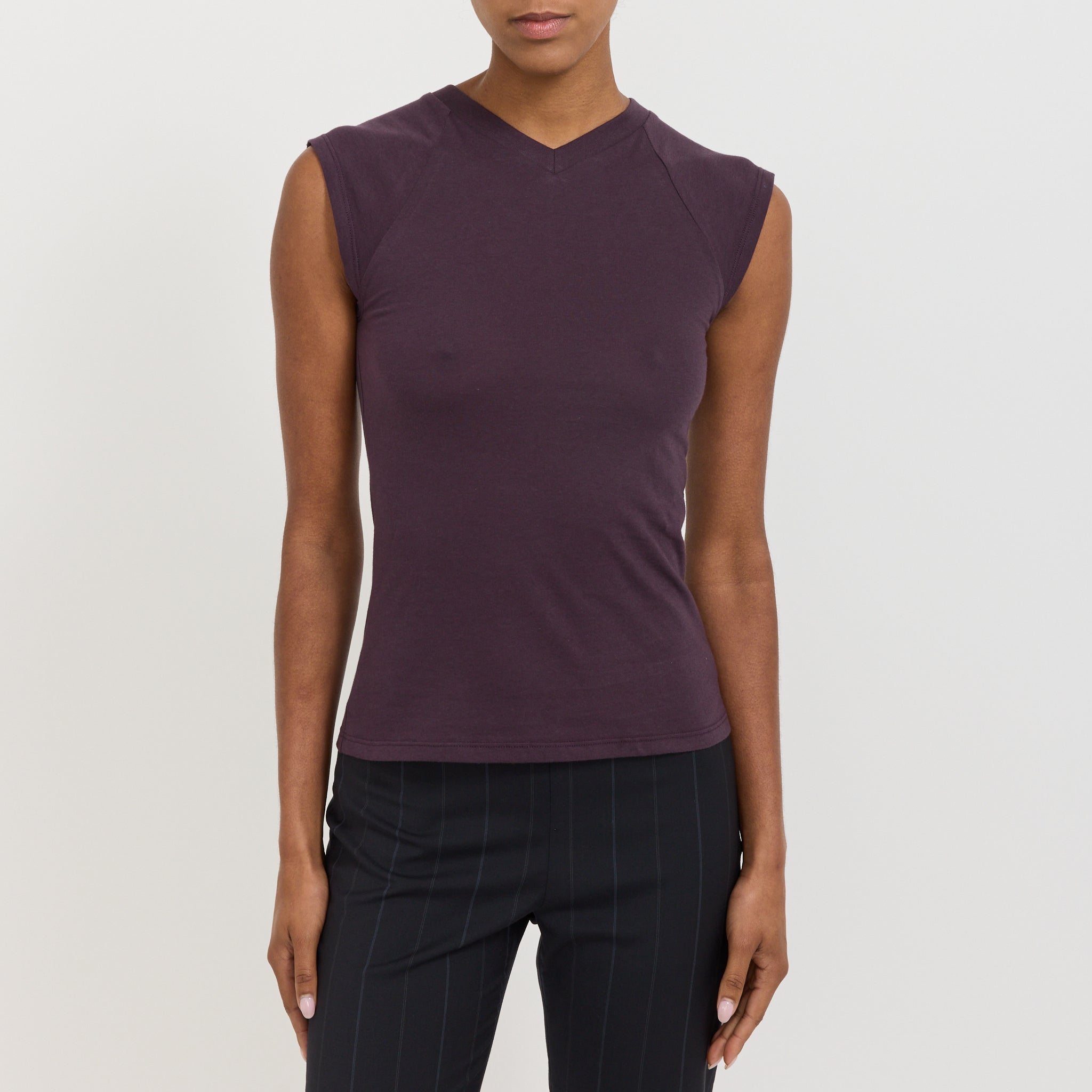 Beam V-Neck tee Purple