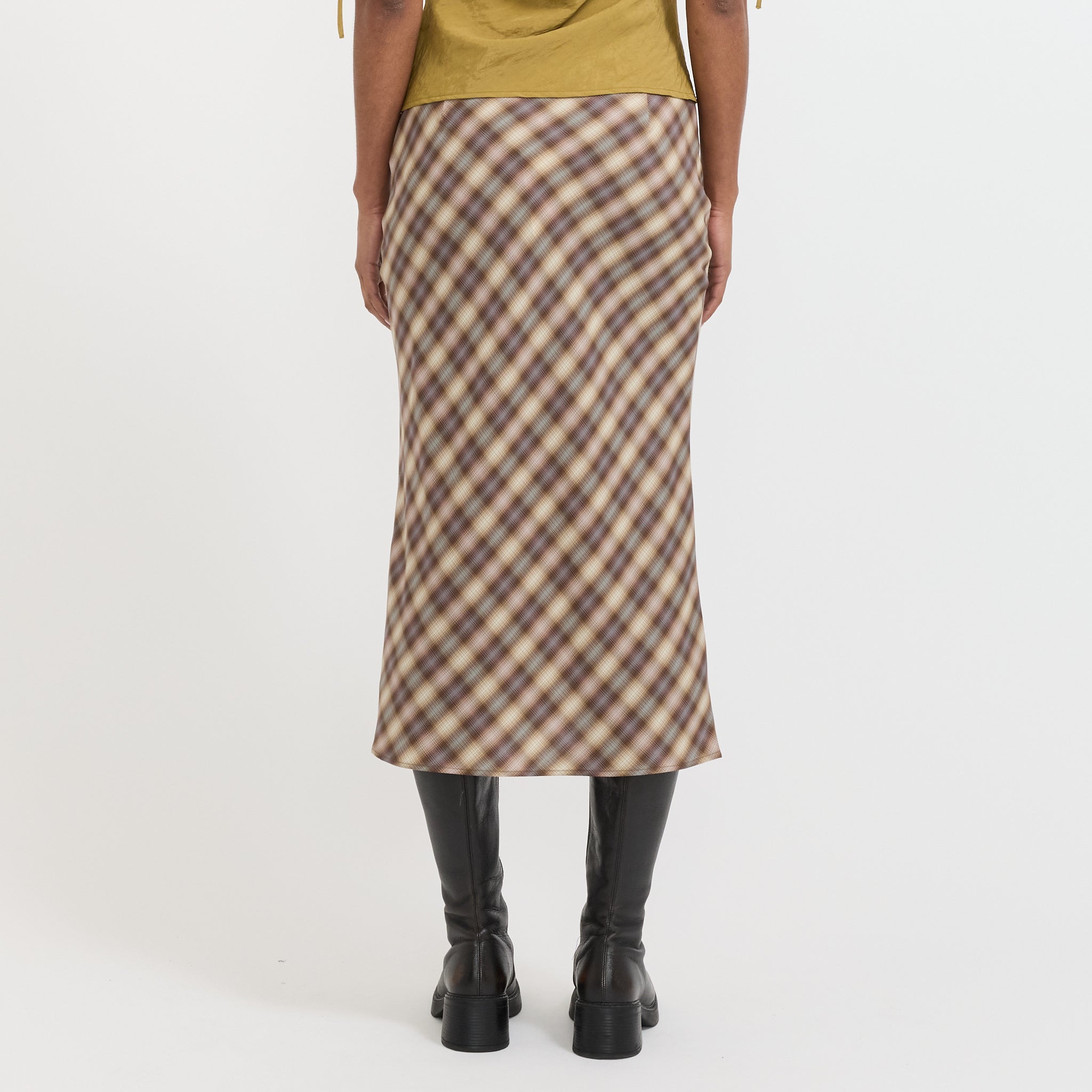 Permanent Vacation | Enmesh Skirt Blur Check | Maplestore