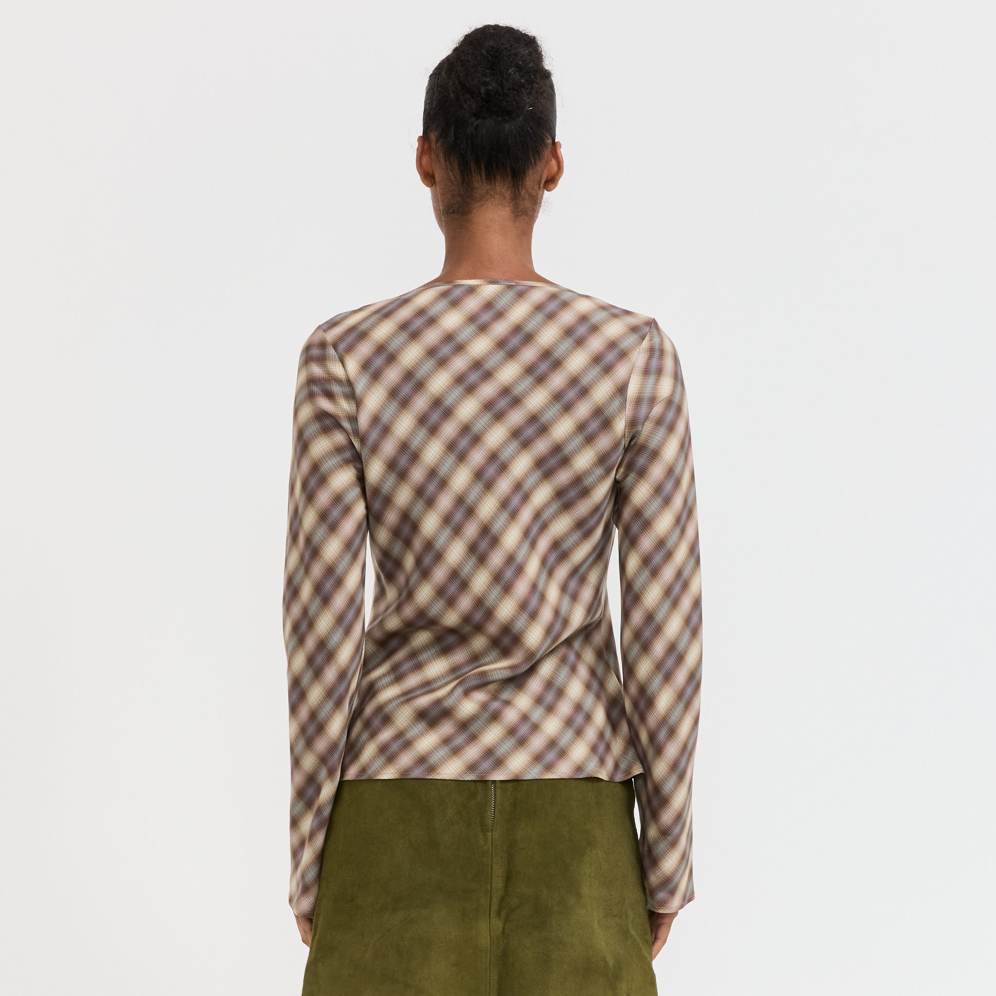 Permanent Vacation | Enmesh Top Blur Check | Maplestore