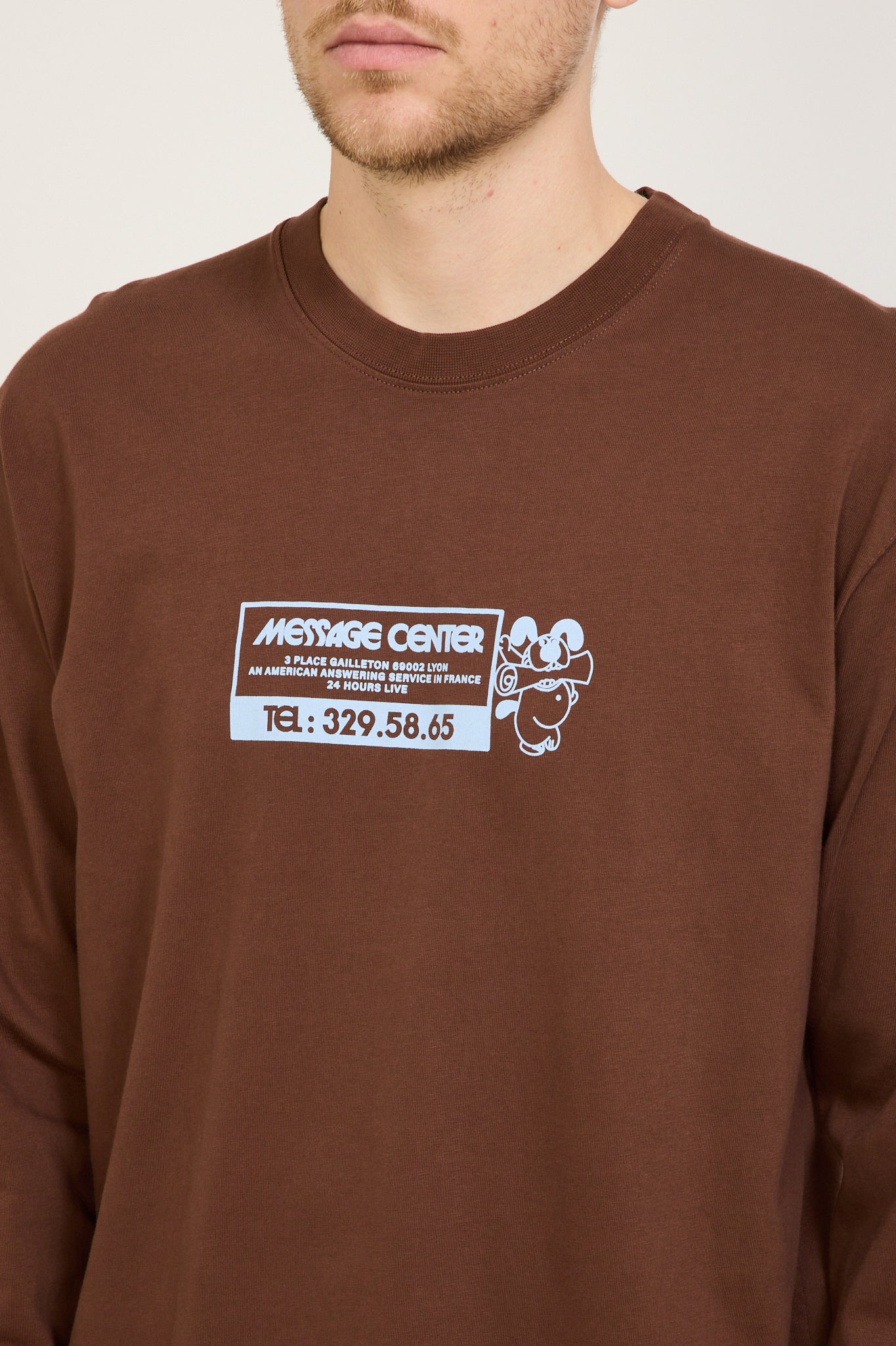 Reception | LS Tee Message Choco Brown | Maplestore