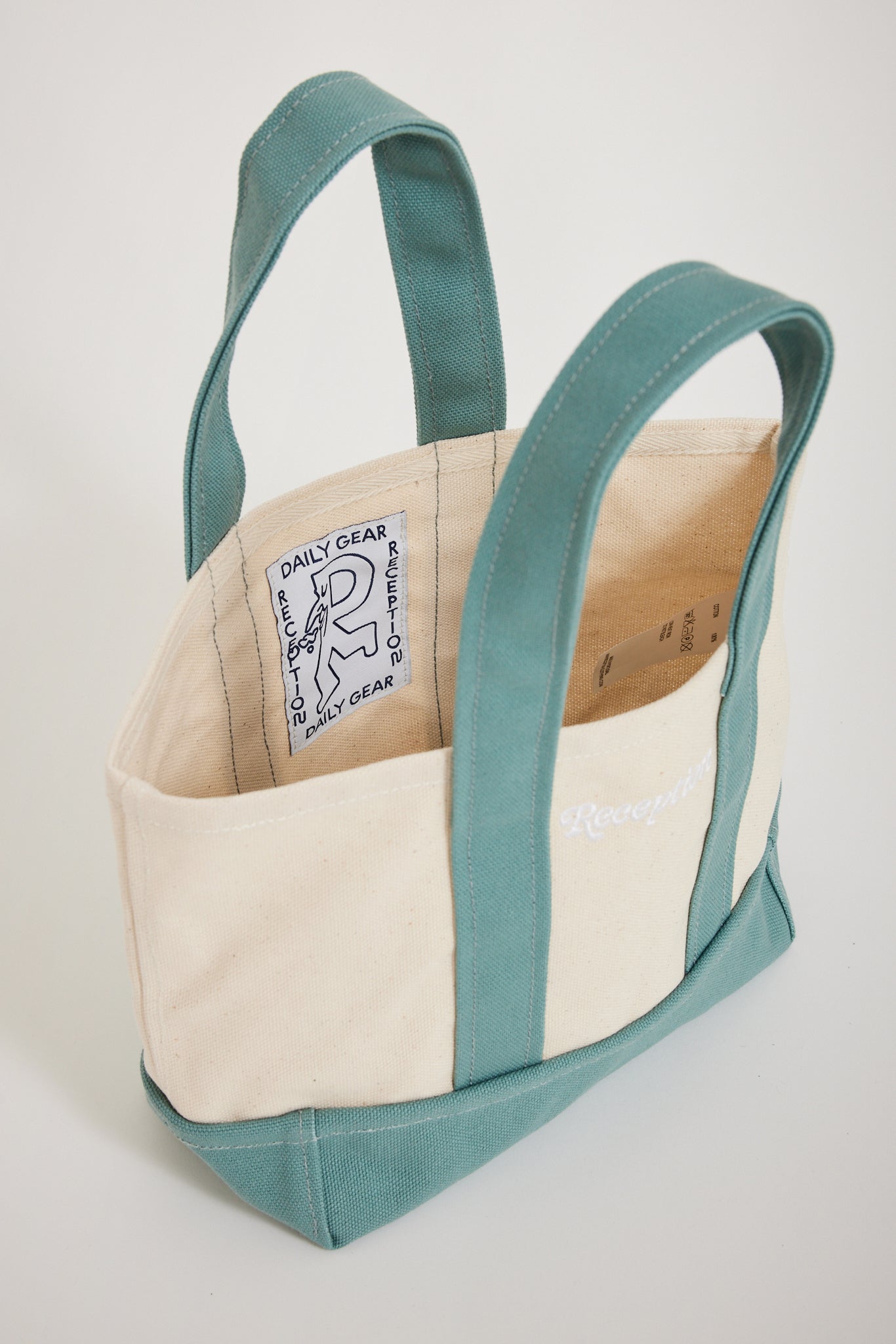 Reception | Mini Shopper Bag Dusty Sand/Dusty Green | Maplestore