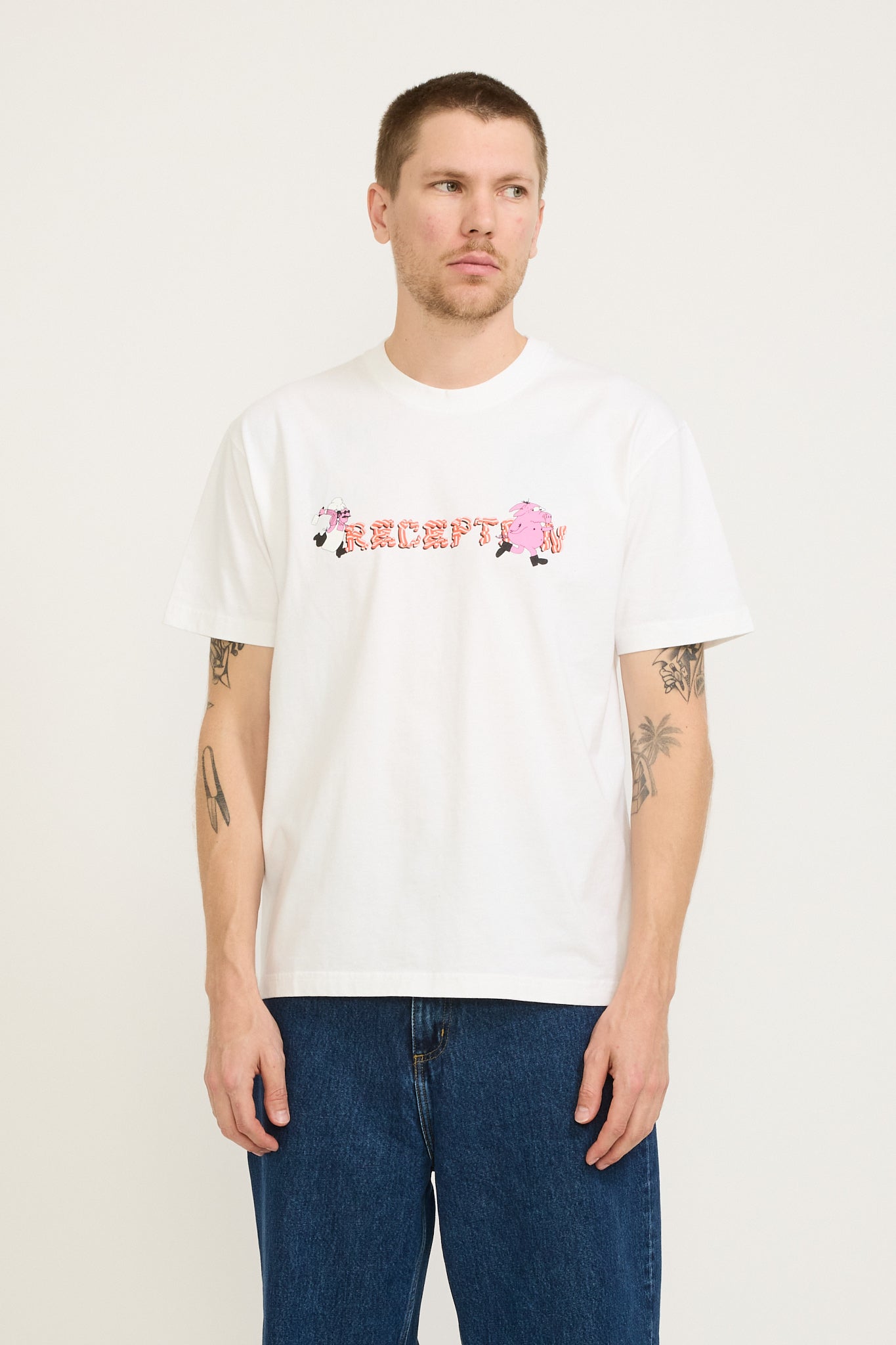 Reception | SS Tee Bacon White | Maplestore