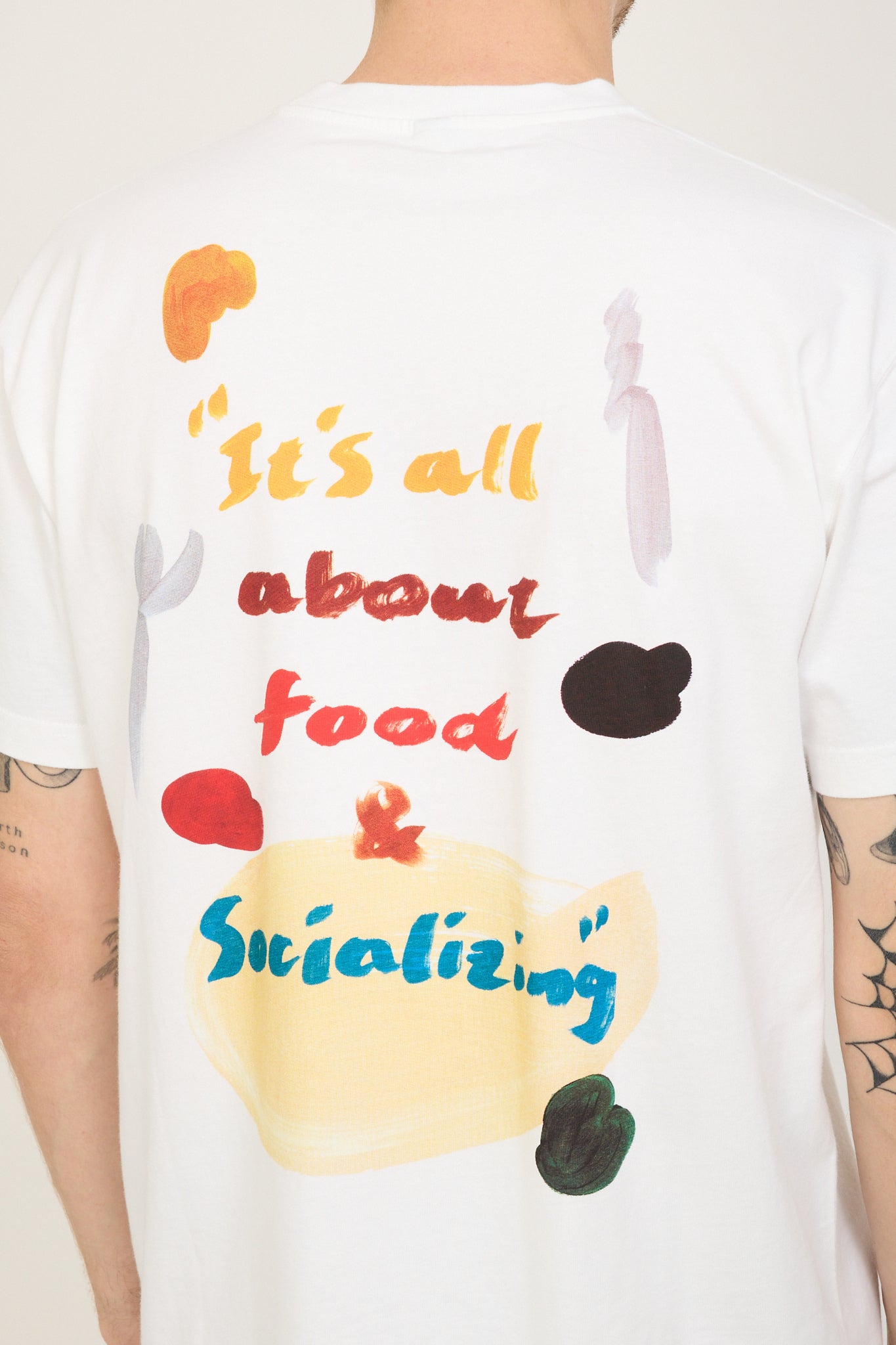 SS Tee Food White