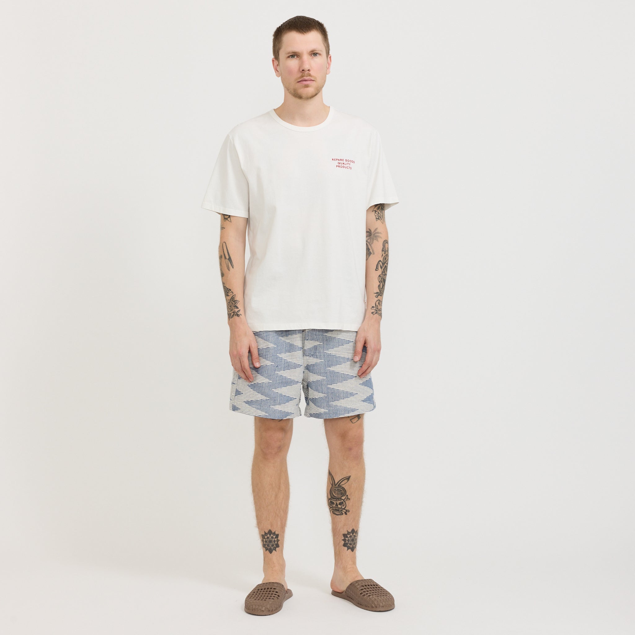 Shorts Blue/White Pattern