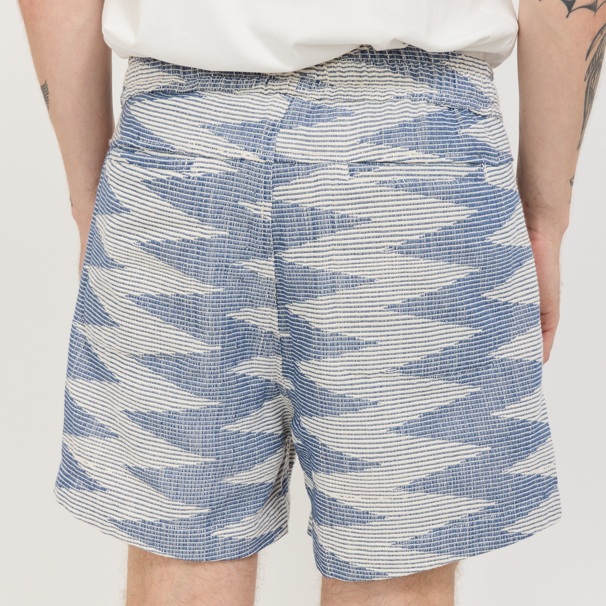 Shorts Blue/White Pattern