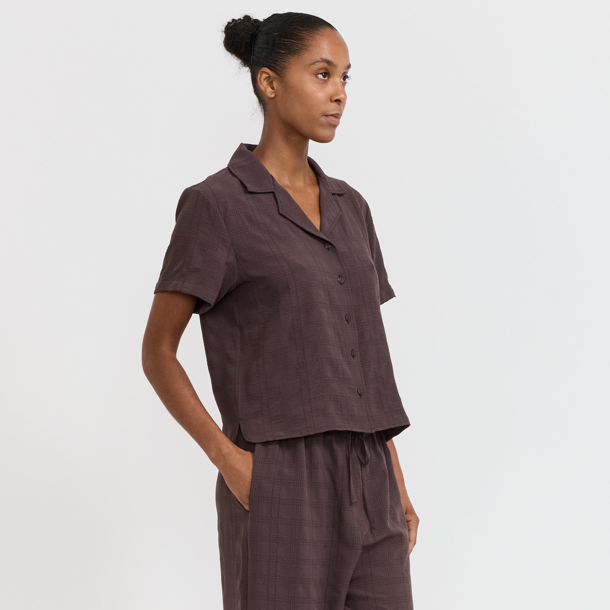 Rita Row | Selene Shirt Brown | Maplestore