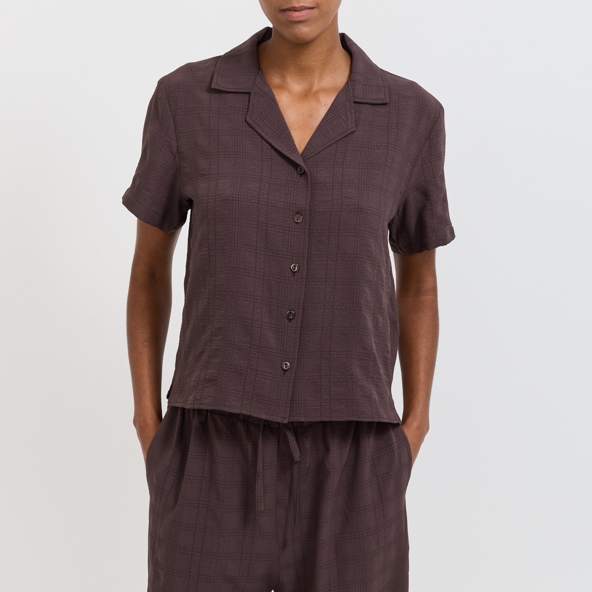 Rita Row | Selene Shirt Brown | Maplestore