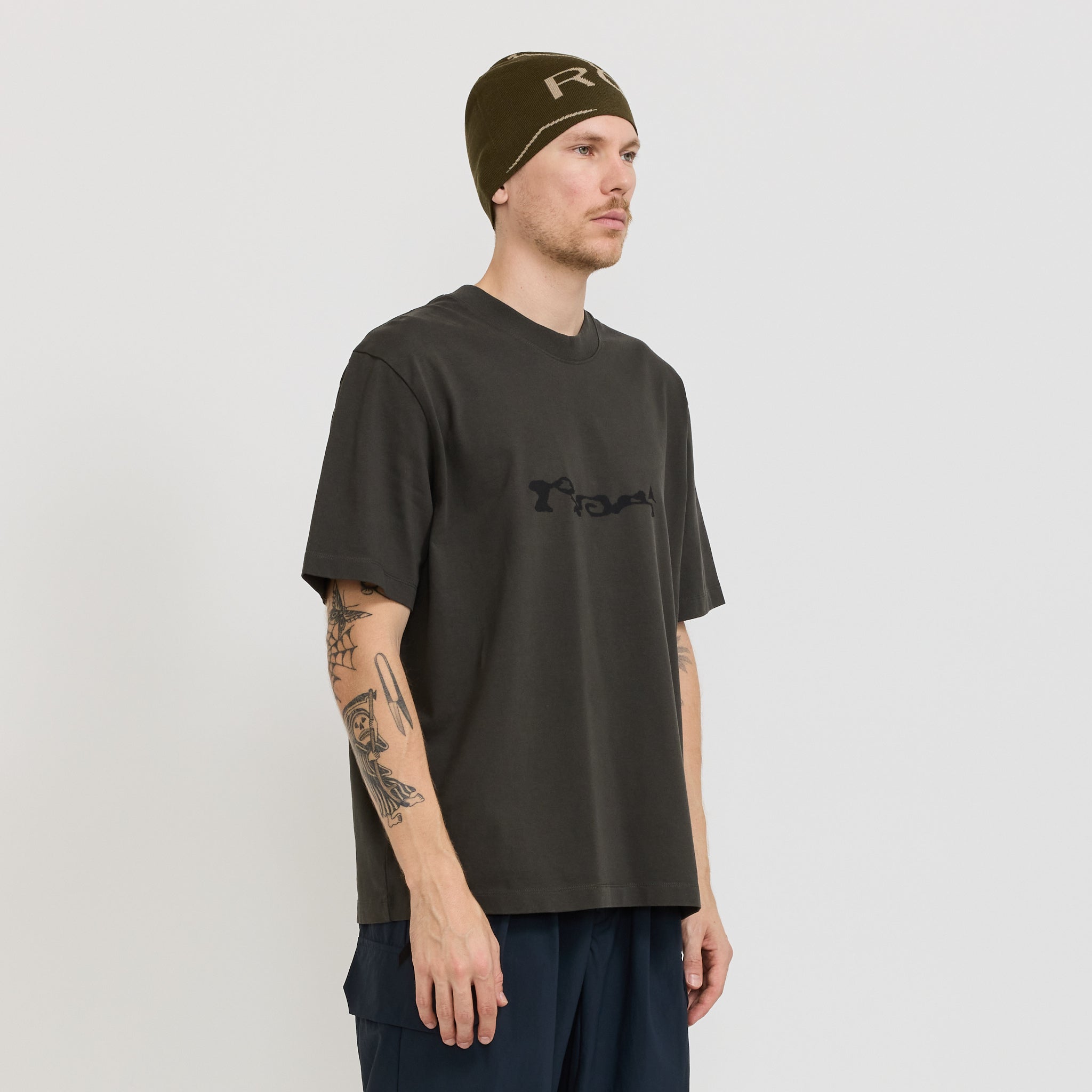Beanie Logo Dark Olive