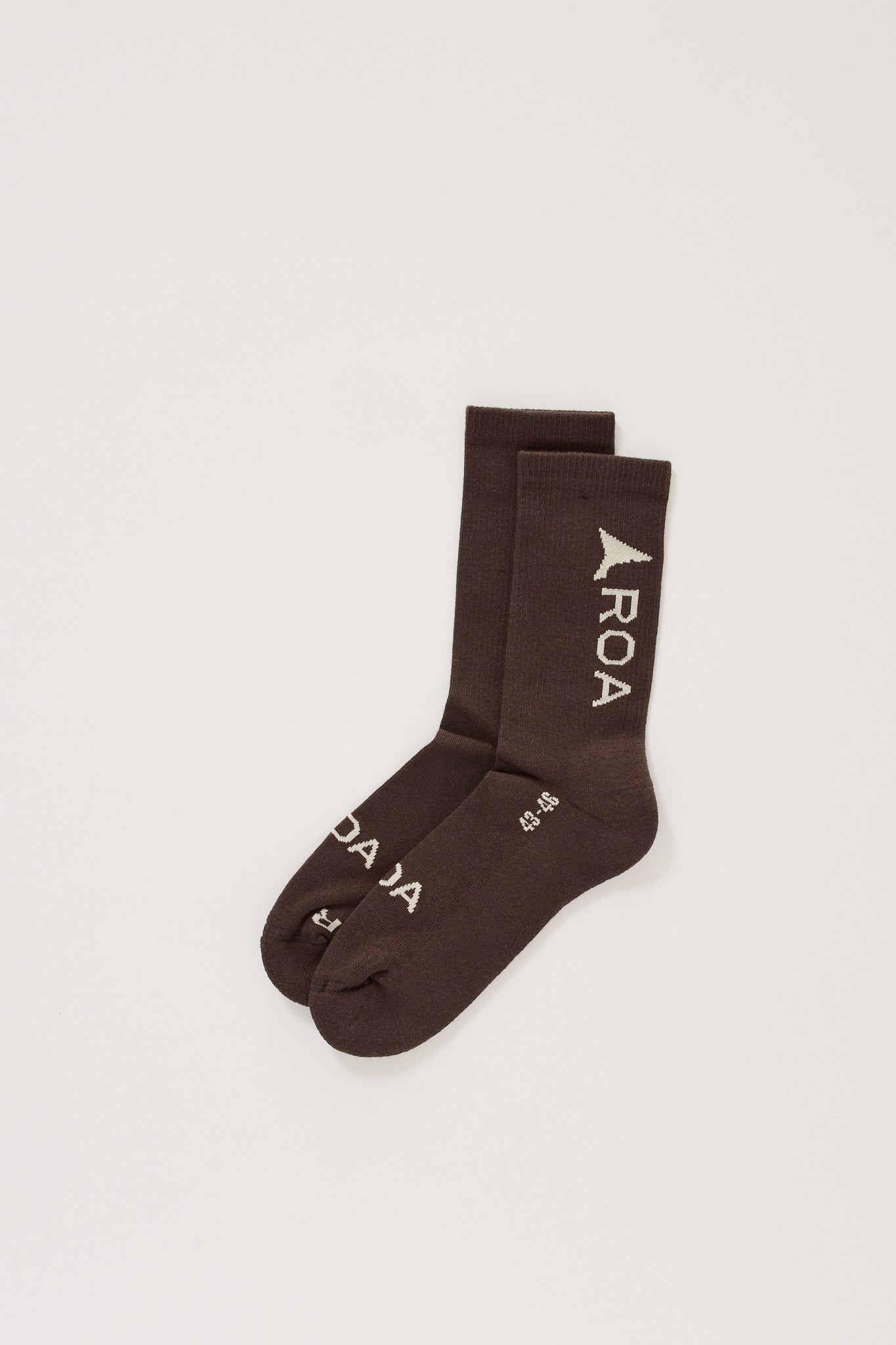 ROA | Logo Socks Dark Brown | Maplestore