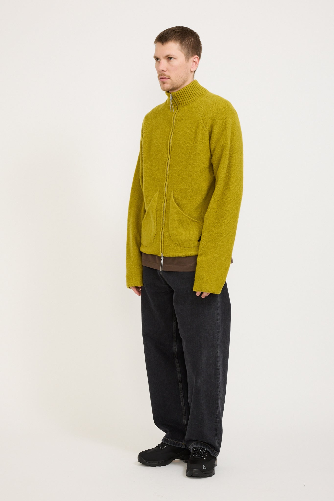 ROA | Mohair Cardigan Yellow | Maplestore