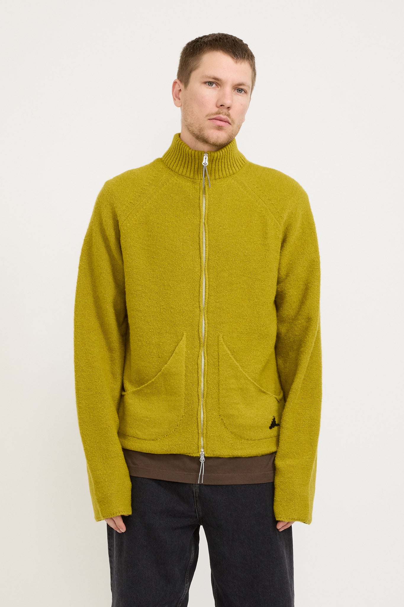 ROA | Mohair Cardigan Yellow | Maplestore