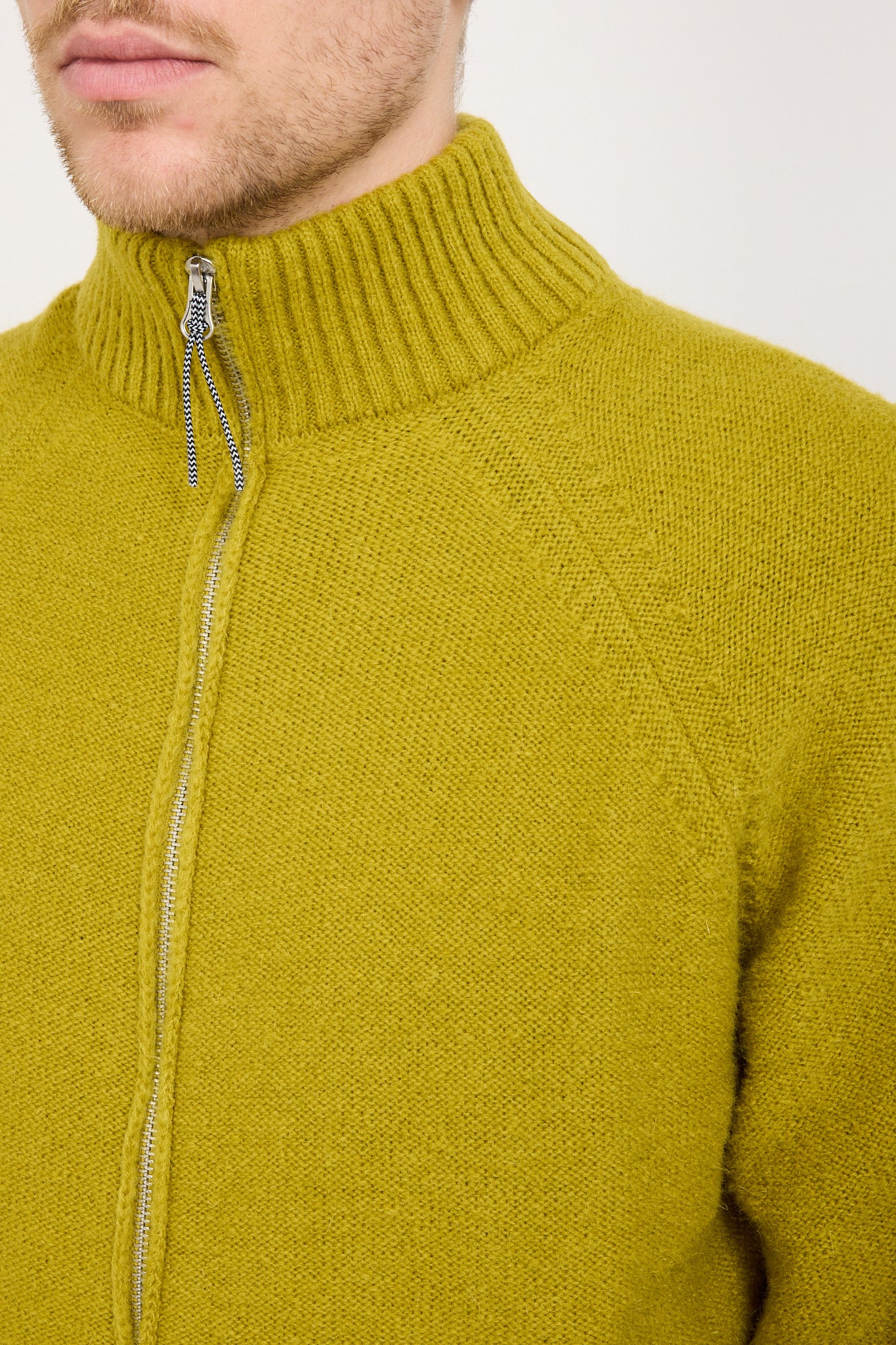 ROA | Mohair Cardigan Yellow | Maplestore