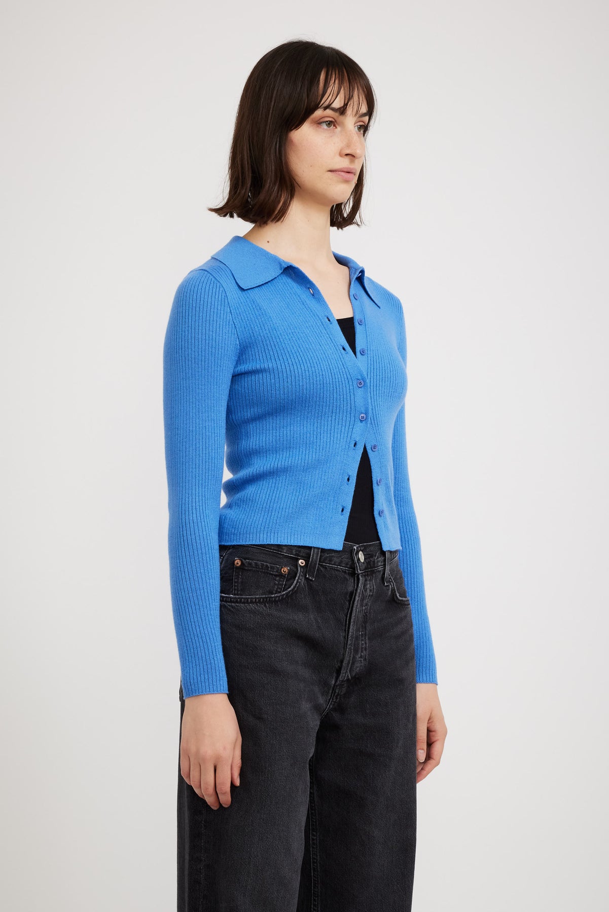 Rollas Caroline Knit Longsleeve Top Cobalt | Maplestore