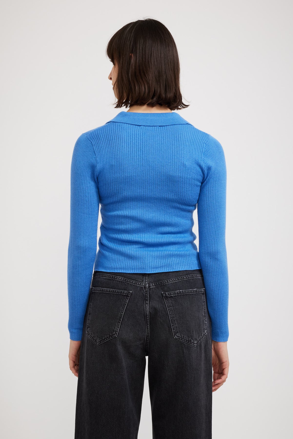 Rollas Caroline Knit Longsleeve Top Cobalt | Maplestore