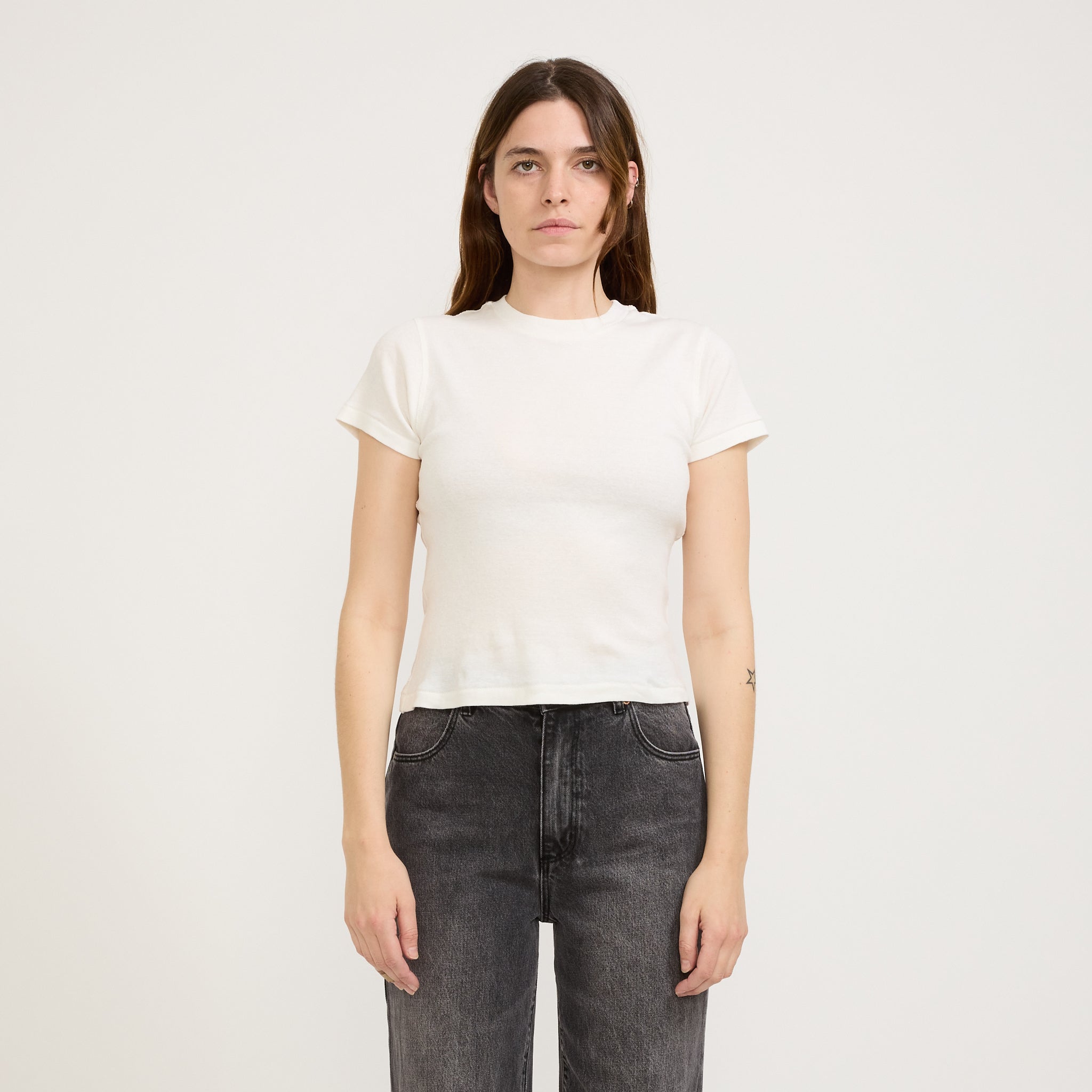 Rollas | Classic Tee Vintage White | Maplestore