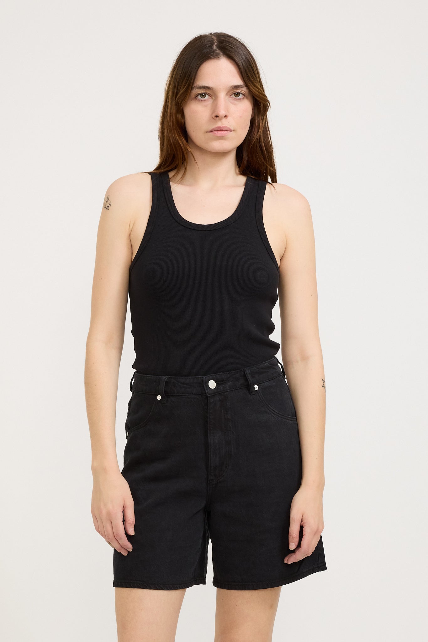 Rollas | Heavy Rib Toni Tank Black | Maplestore