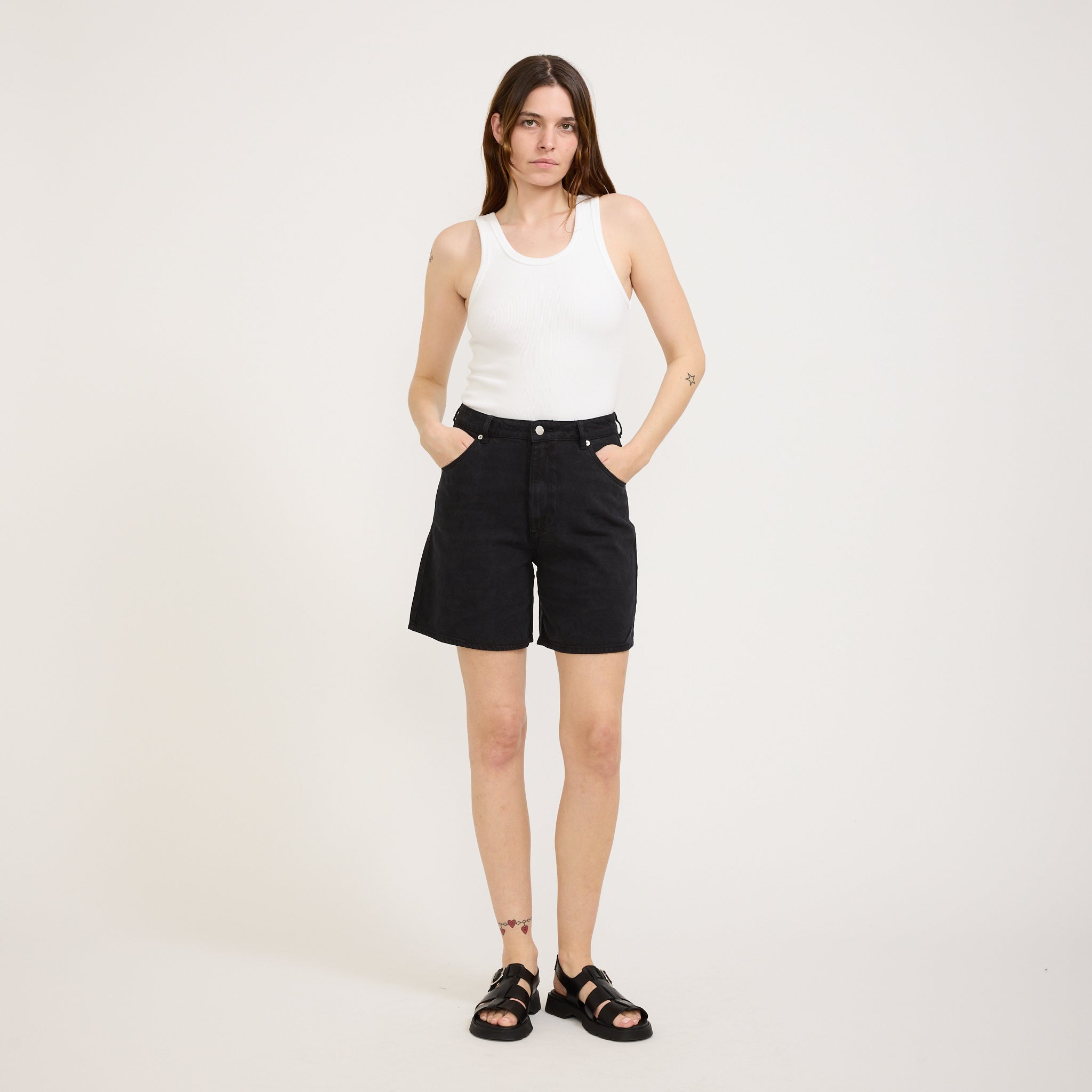 Heavy Rib Toni Tank Vintage White