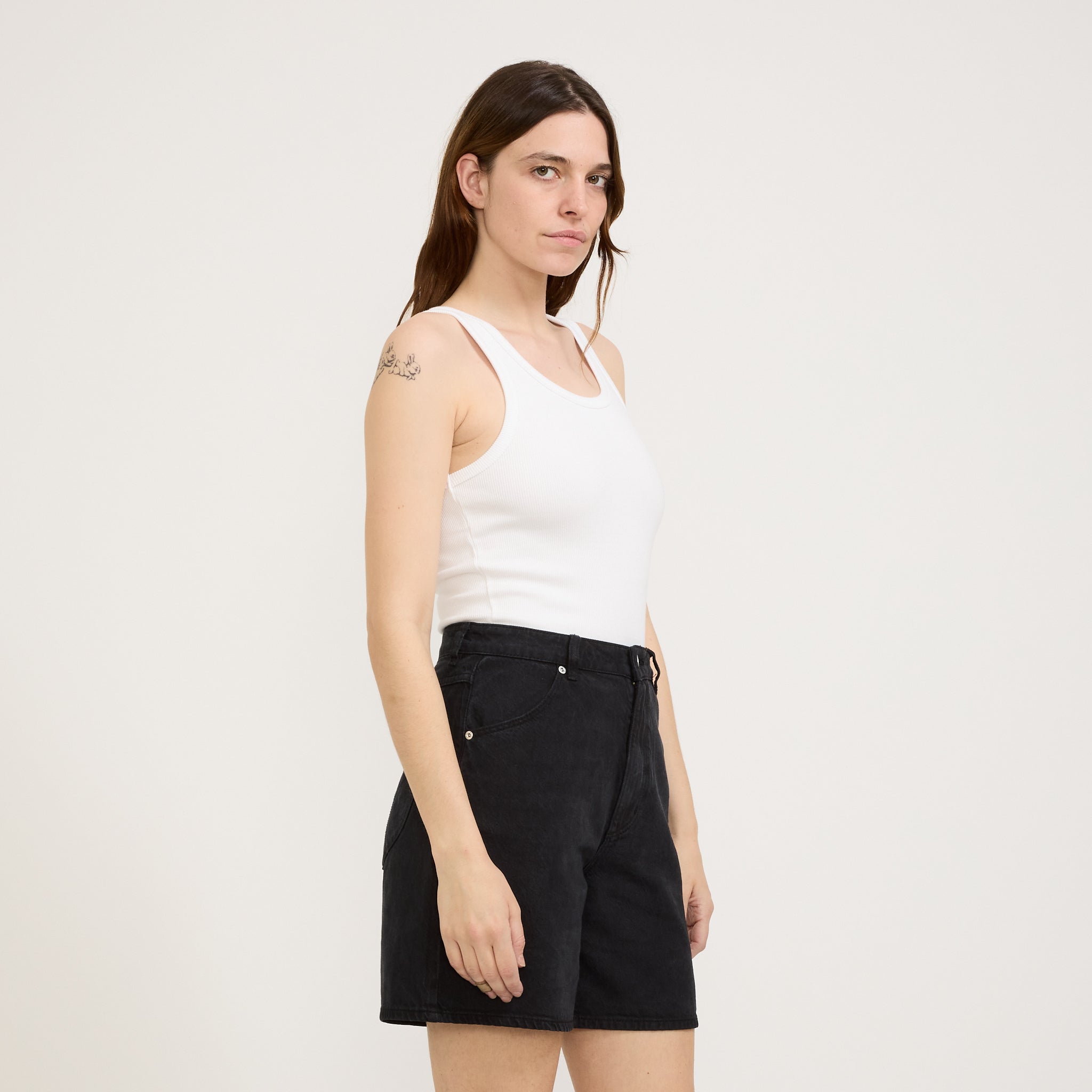 Heavy Rib Toni Tank Vintage White