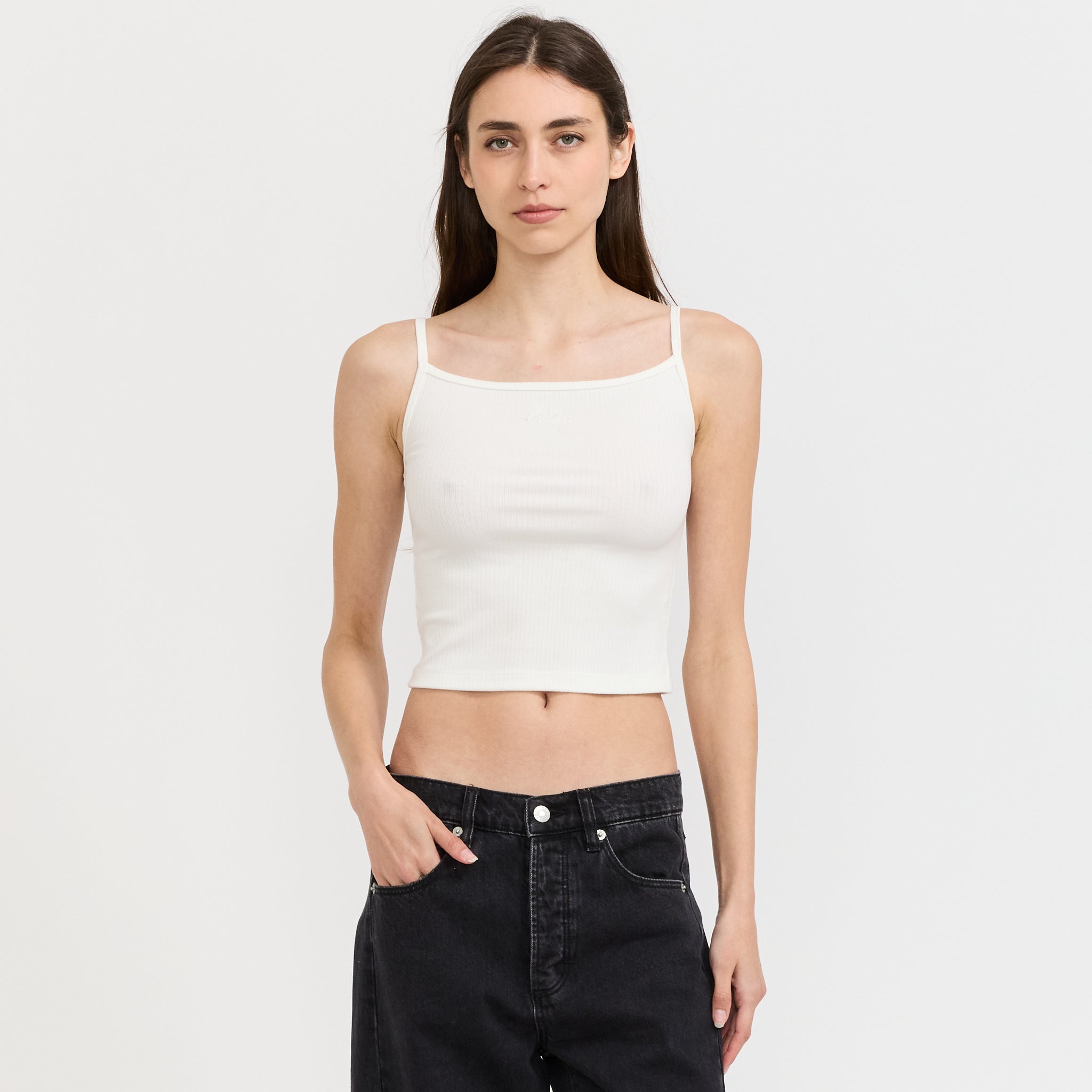 Pointe Rib Tank White