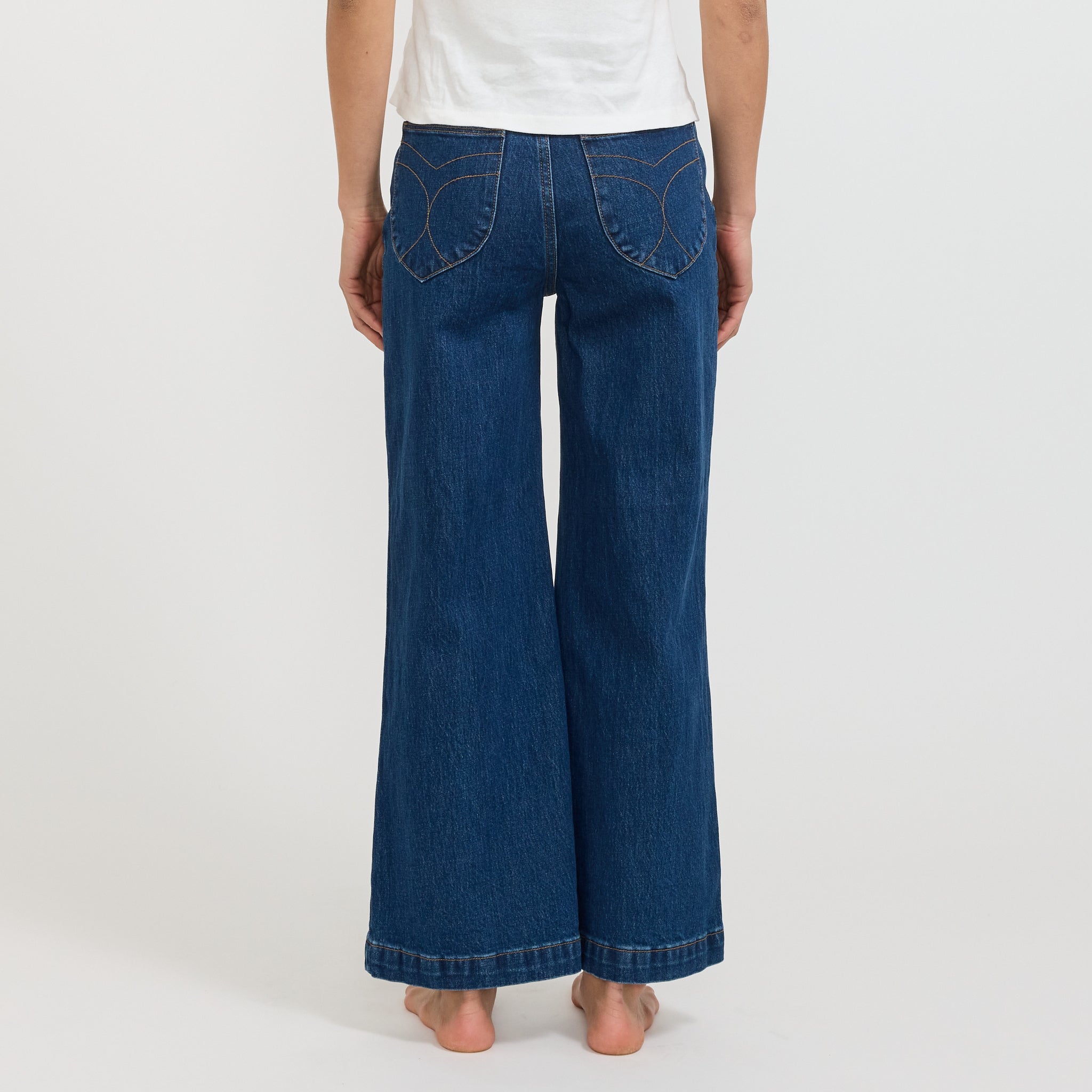 Rollas | Sailor Jean Eco Ruby Organic Dark Blue | Maplestore