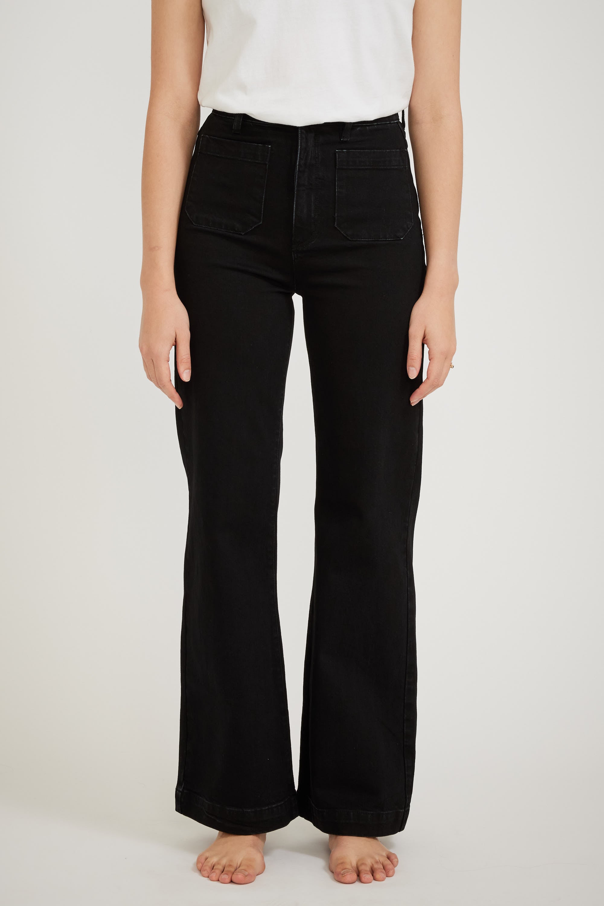 Rollas | Sailor Jean Comfort Jet Black Long | Maplestore