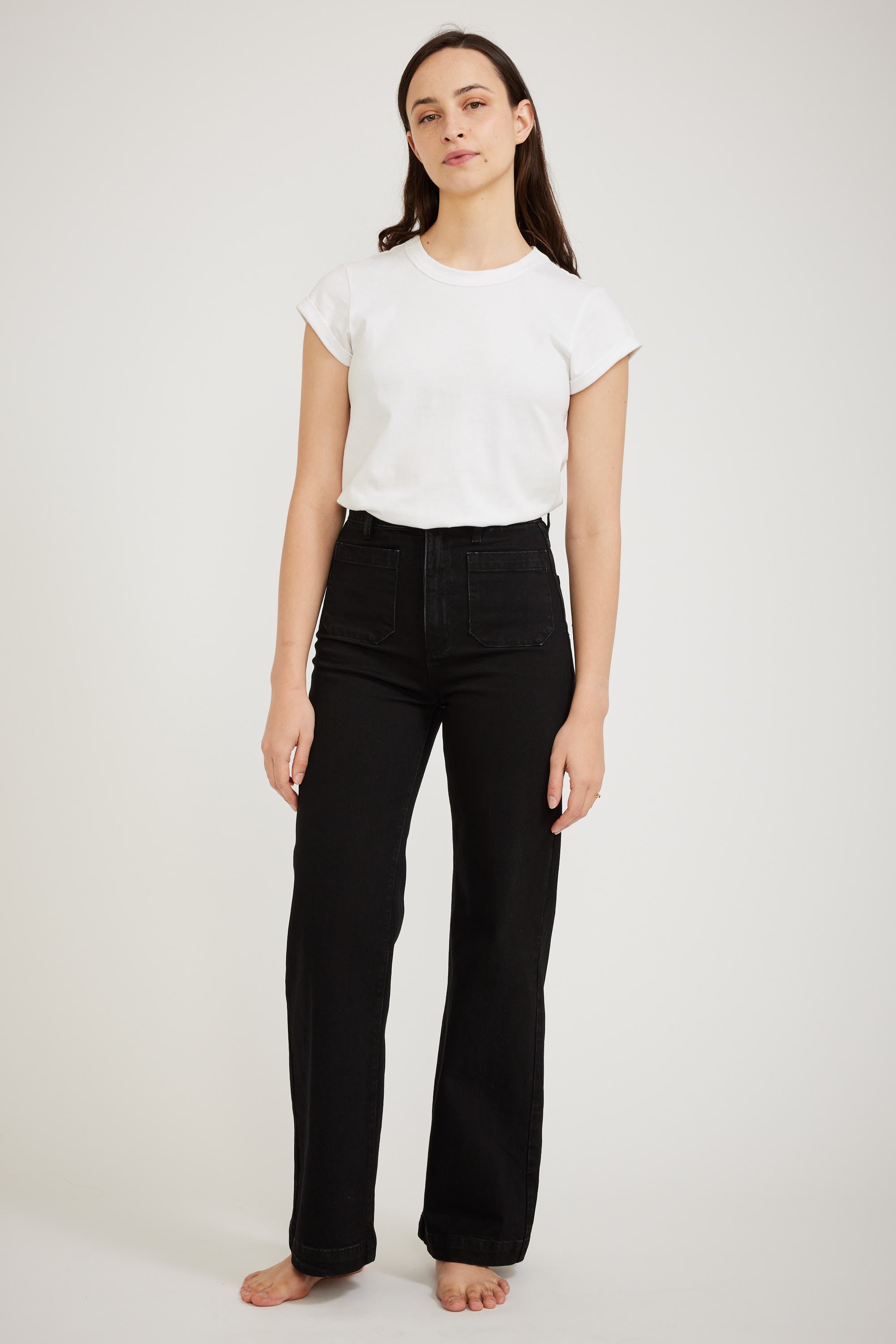 Rollas | Sailor Jean Comfort Jet Black Long | Maplestore