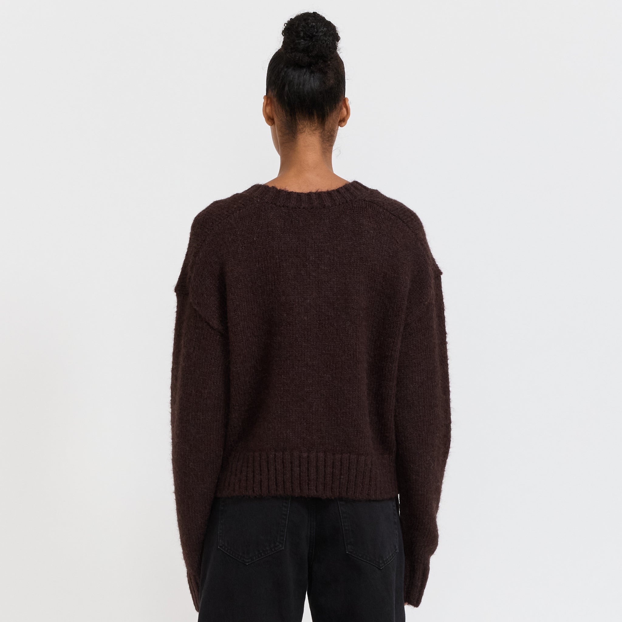 Tomboy V-Neck Knit Espresso