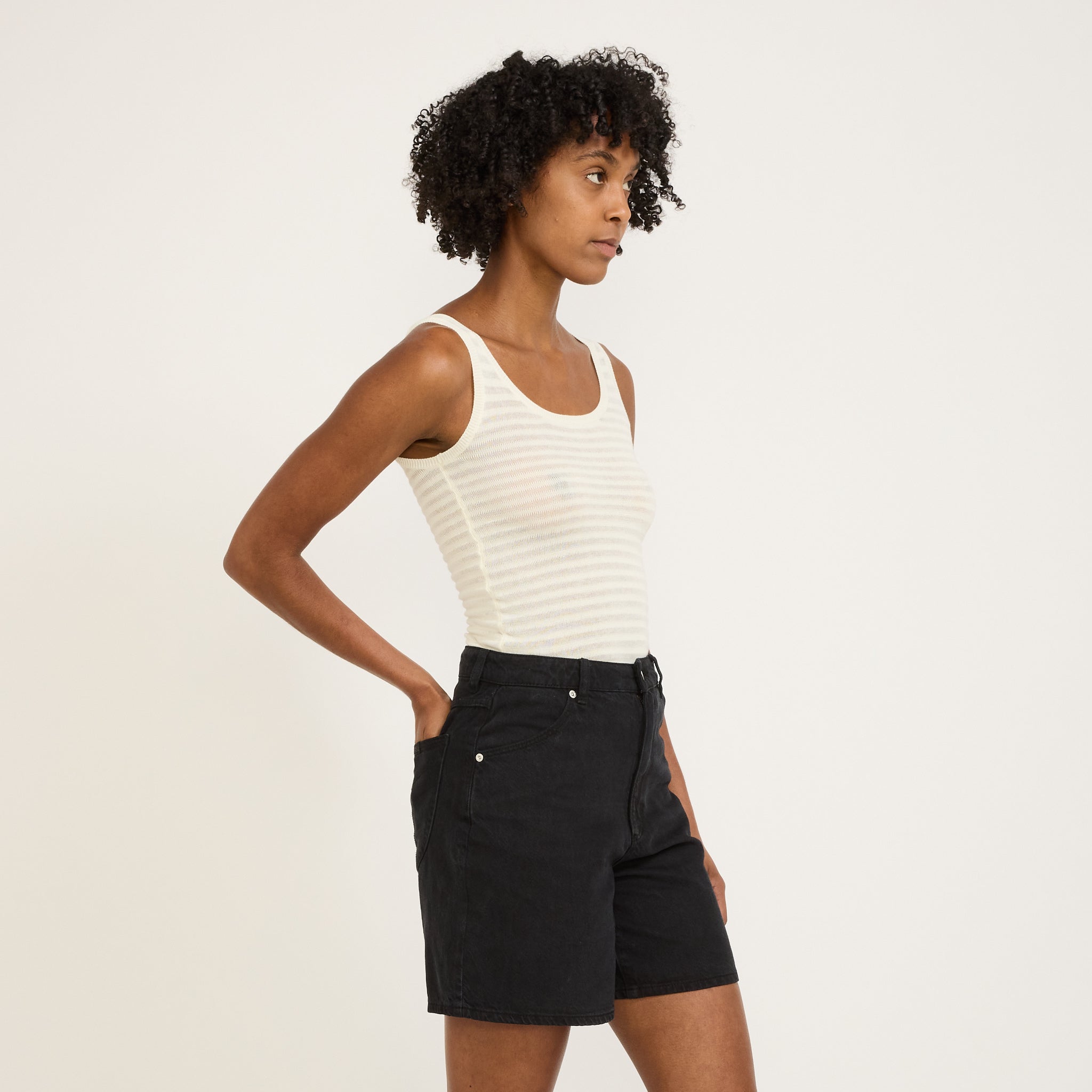 Toni Tank Edgar Knit White