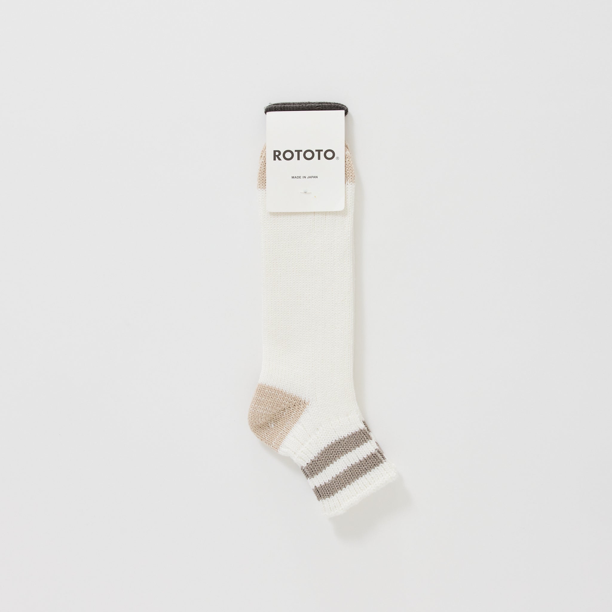 O.S. Ribbed Ankle Socks White/Grayage