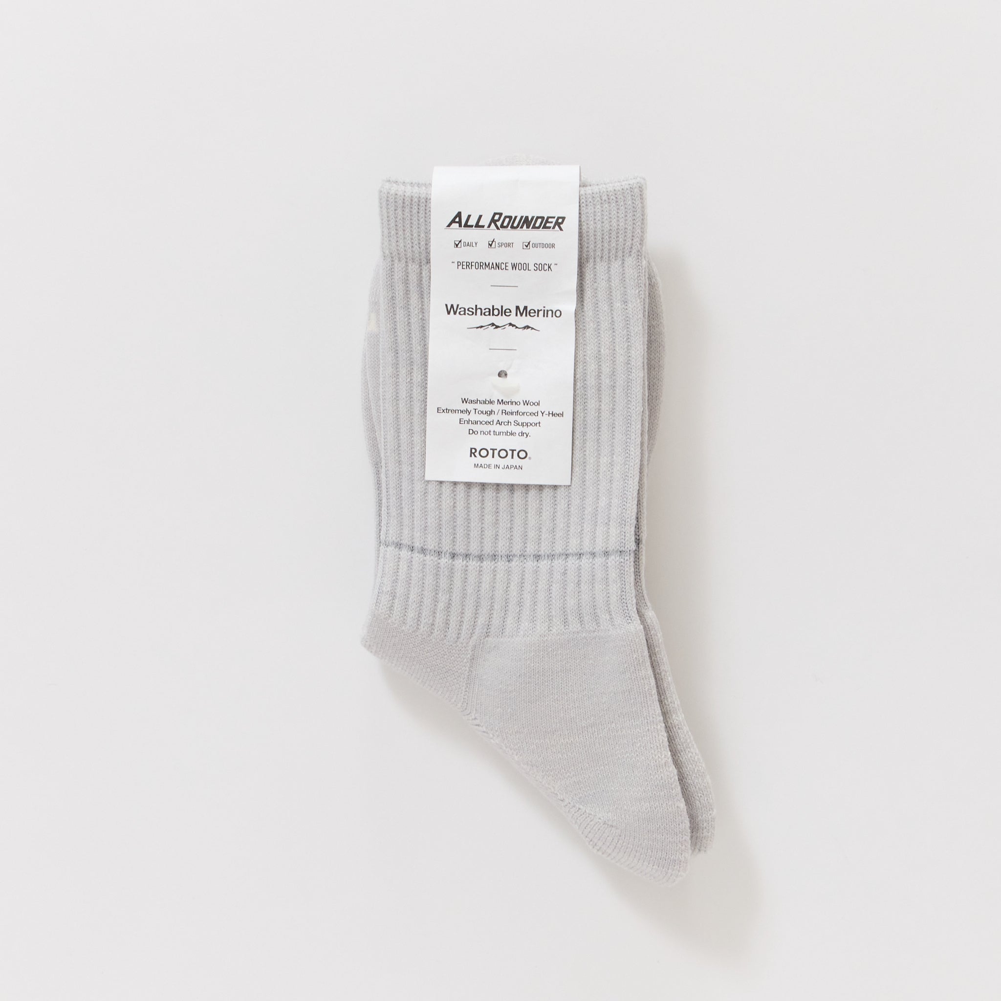 Allrounder Merino Crew Light Grey