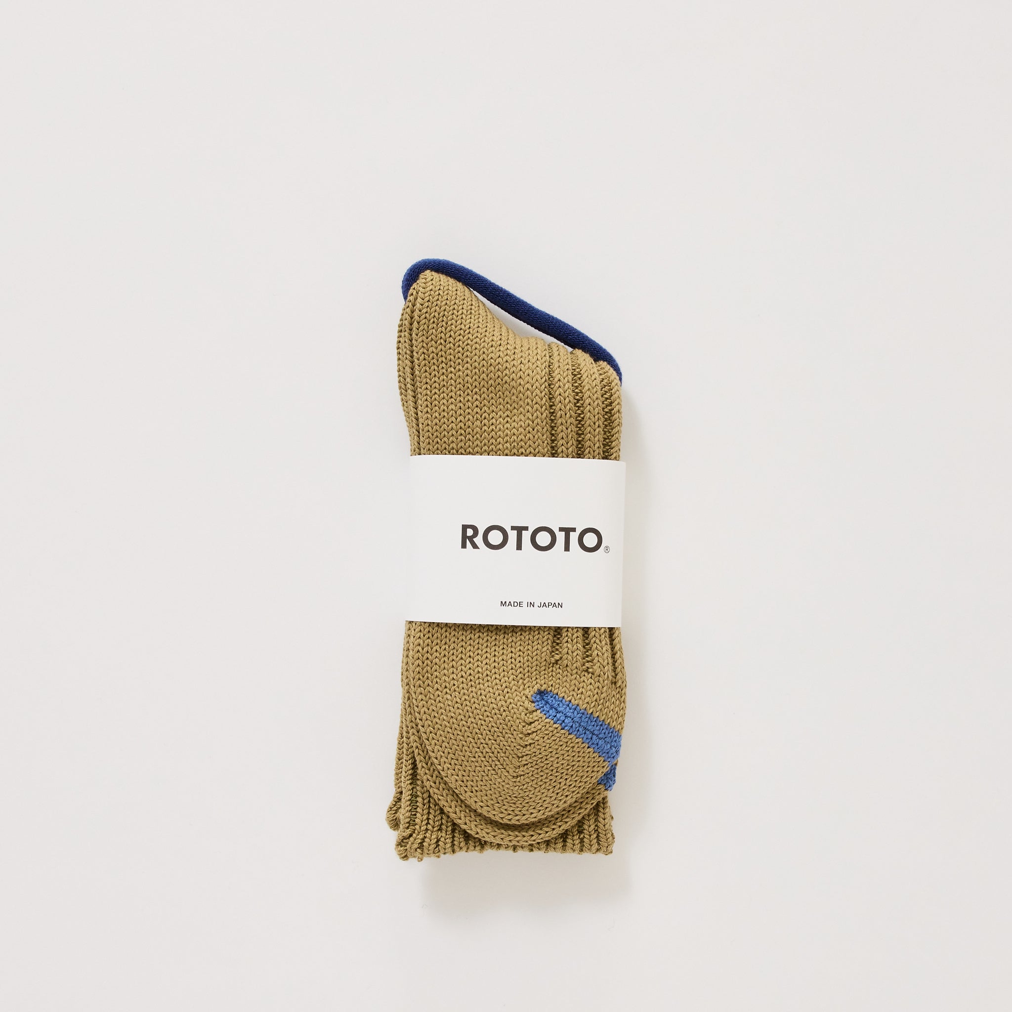 Chunky Ribbed Crew Socks Olive
