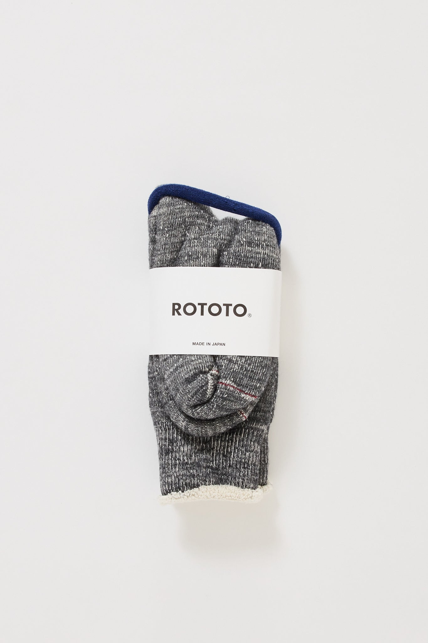 Double Face Crew Socks Charcoal