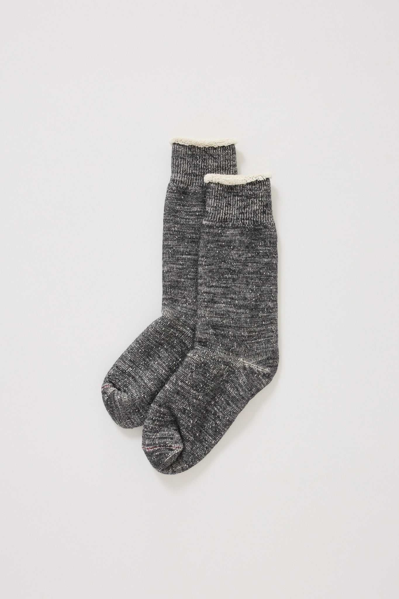 Double Face Crew Socks Charcoal