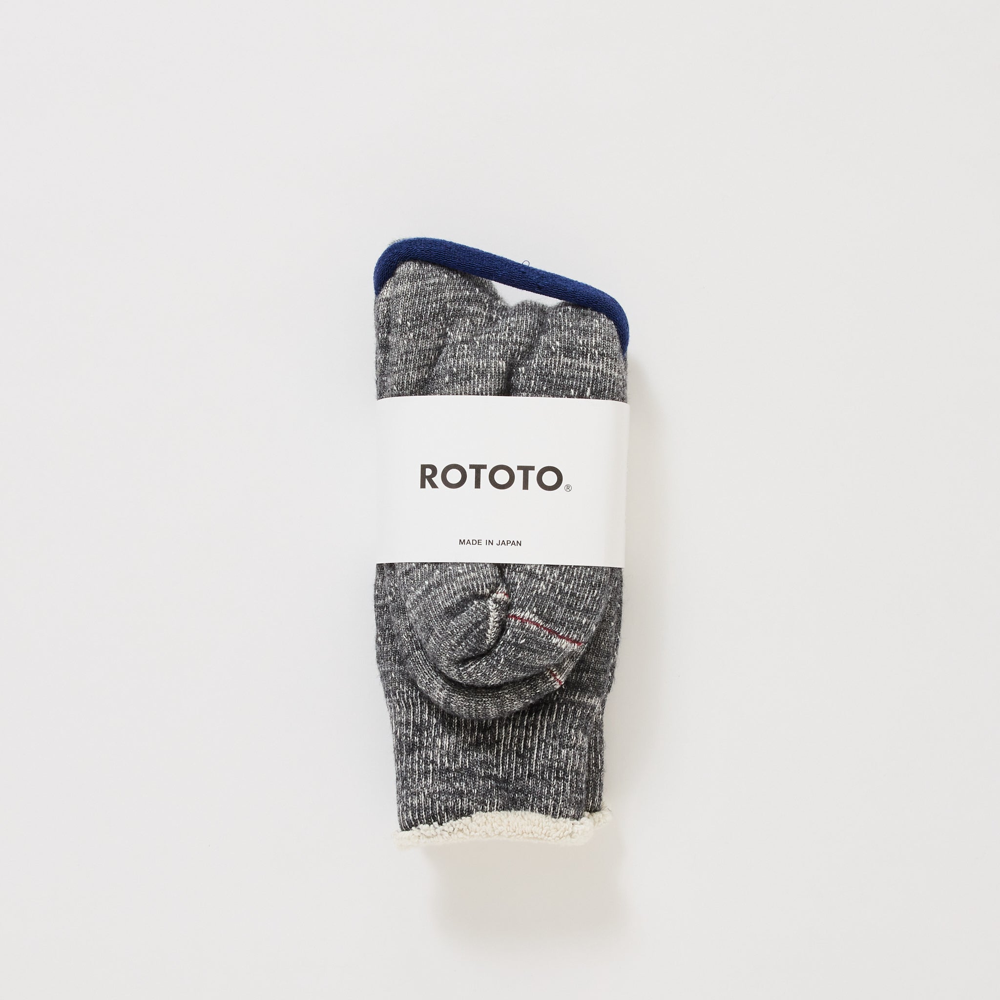 Double Face Crew Socks Charcoal