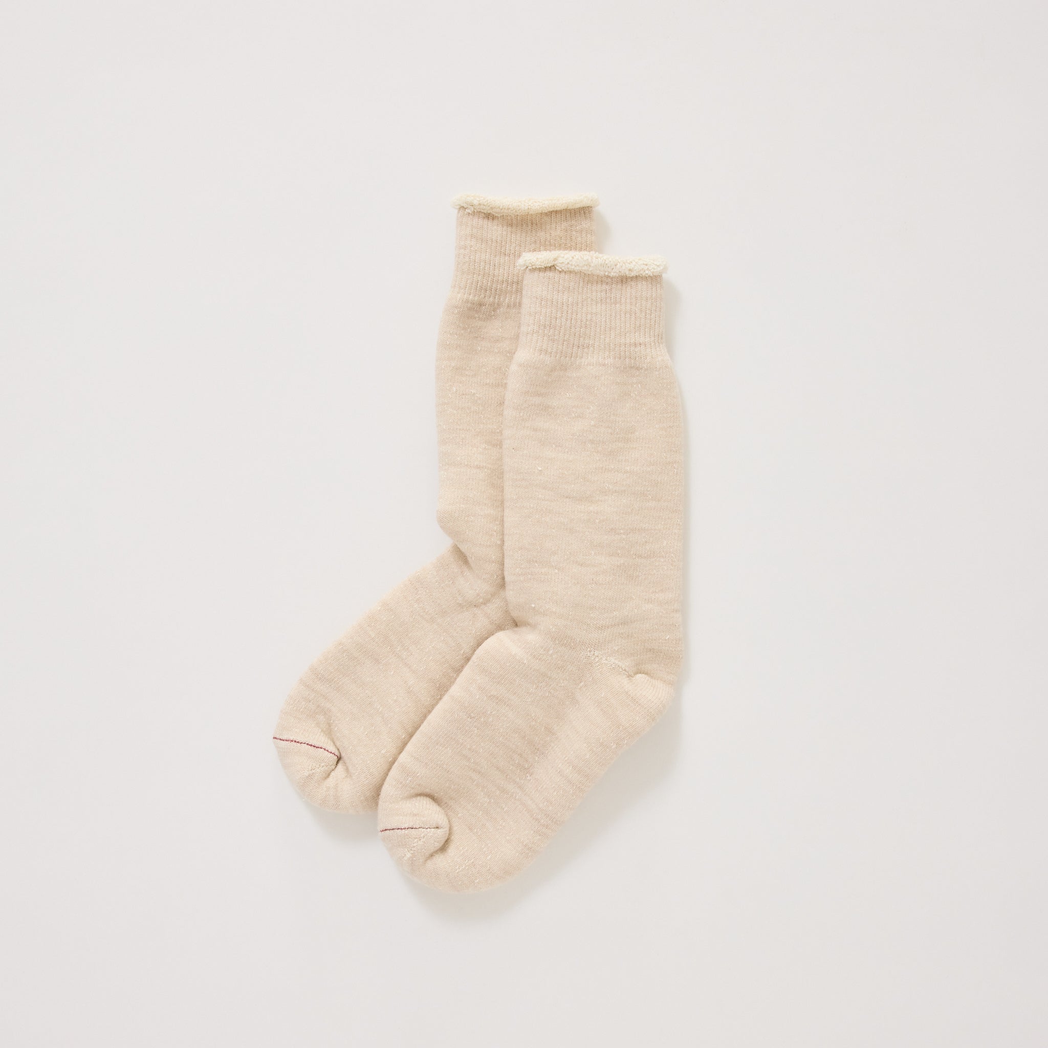Rototo | Double Face Crew Socks Oatmeal | Maplestore