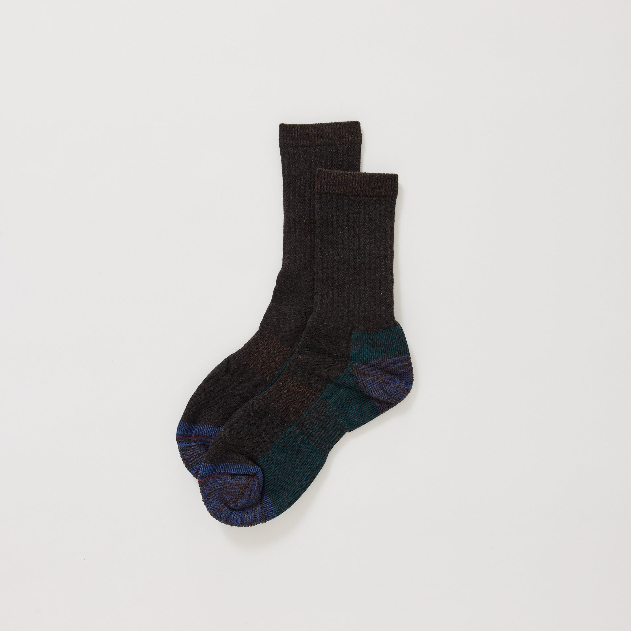 Double Face Socks Dark Brown