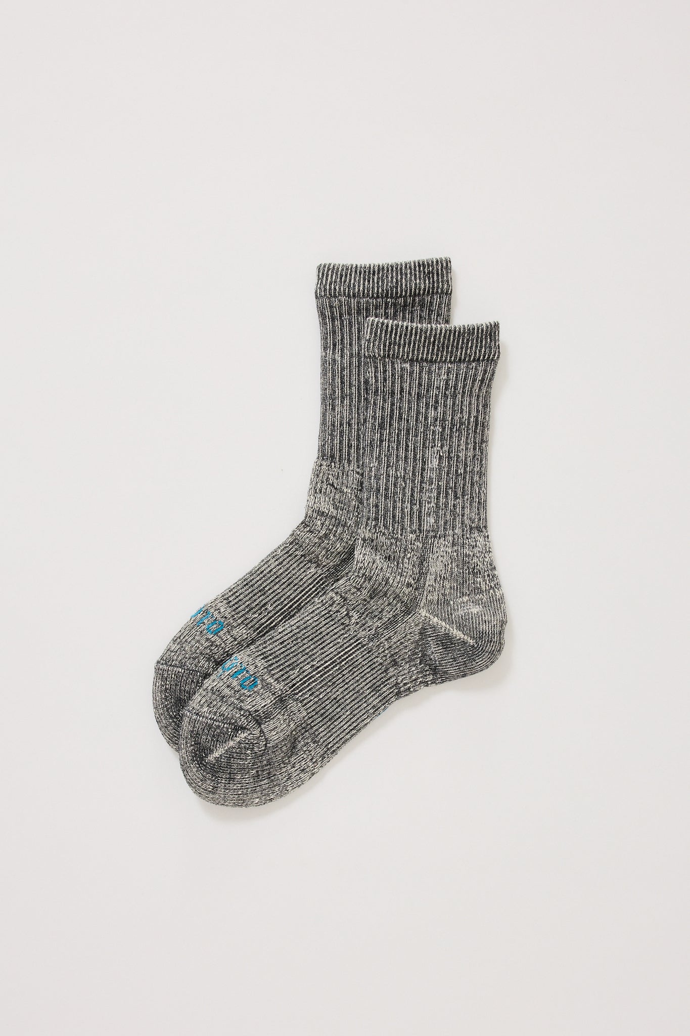 Double Face Mini Crew Socks Black