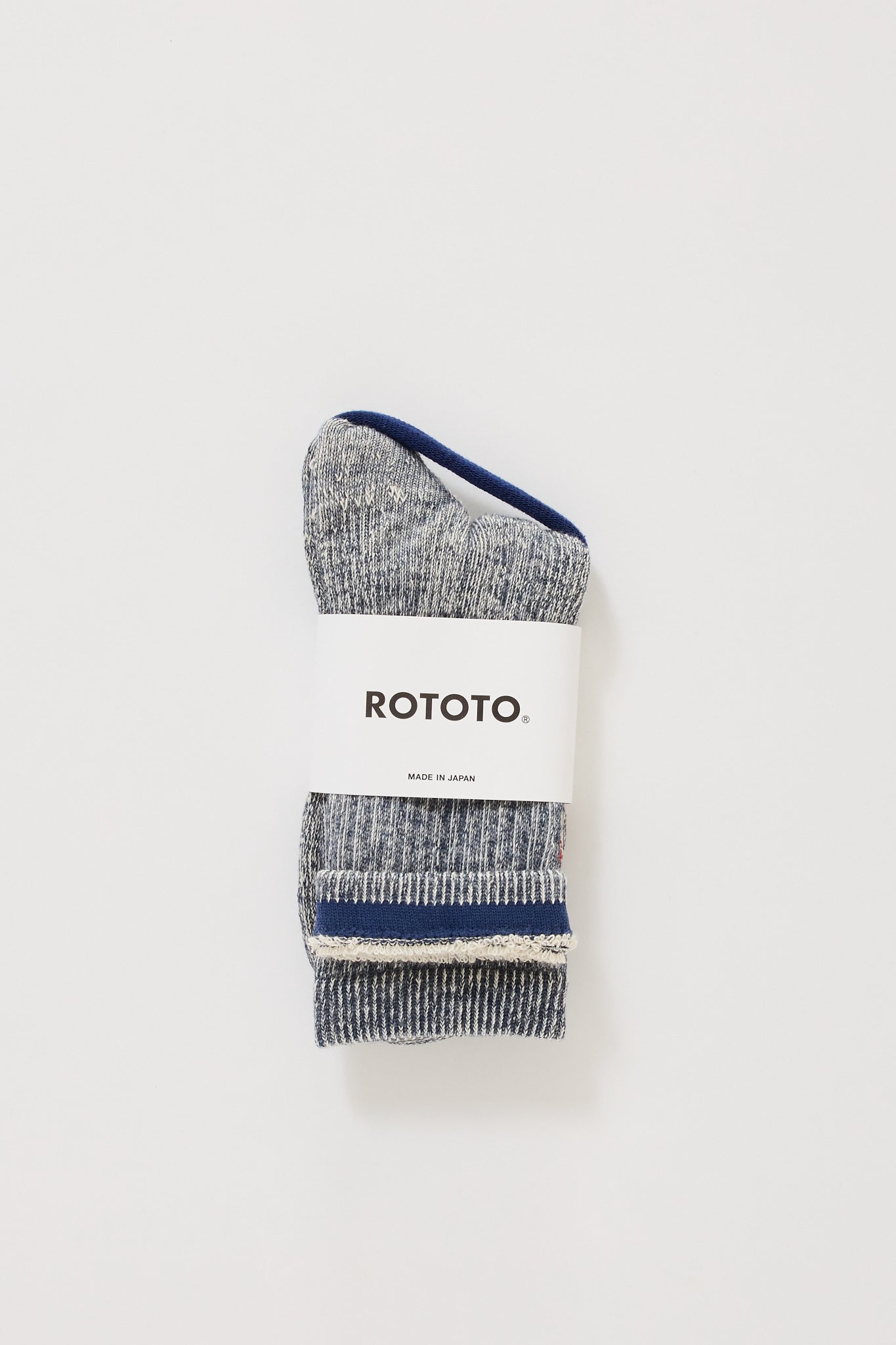 Double Face Mini Crew Socks Navy