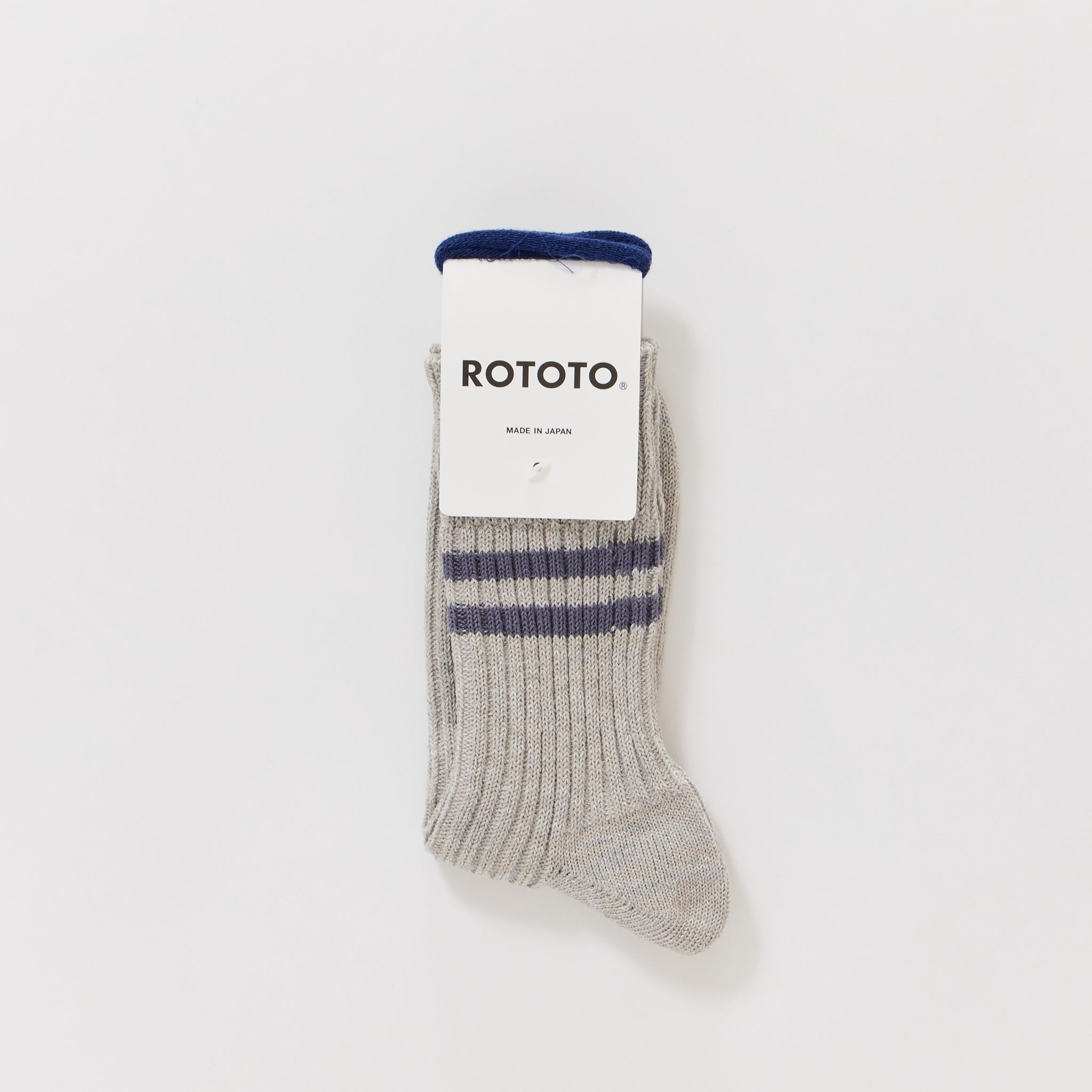 Stripe Socks Grey/Purple Haze