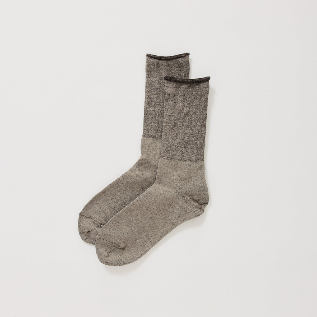 Rototo | City Socks Grey / Dark Brown | Maplestore