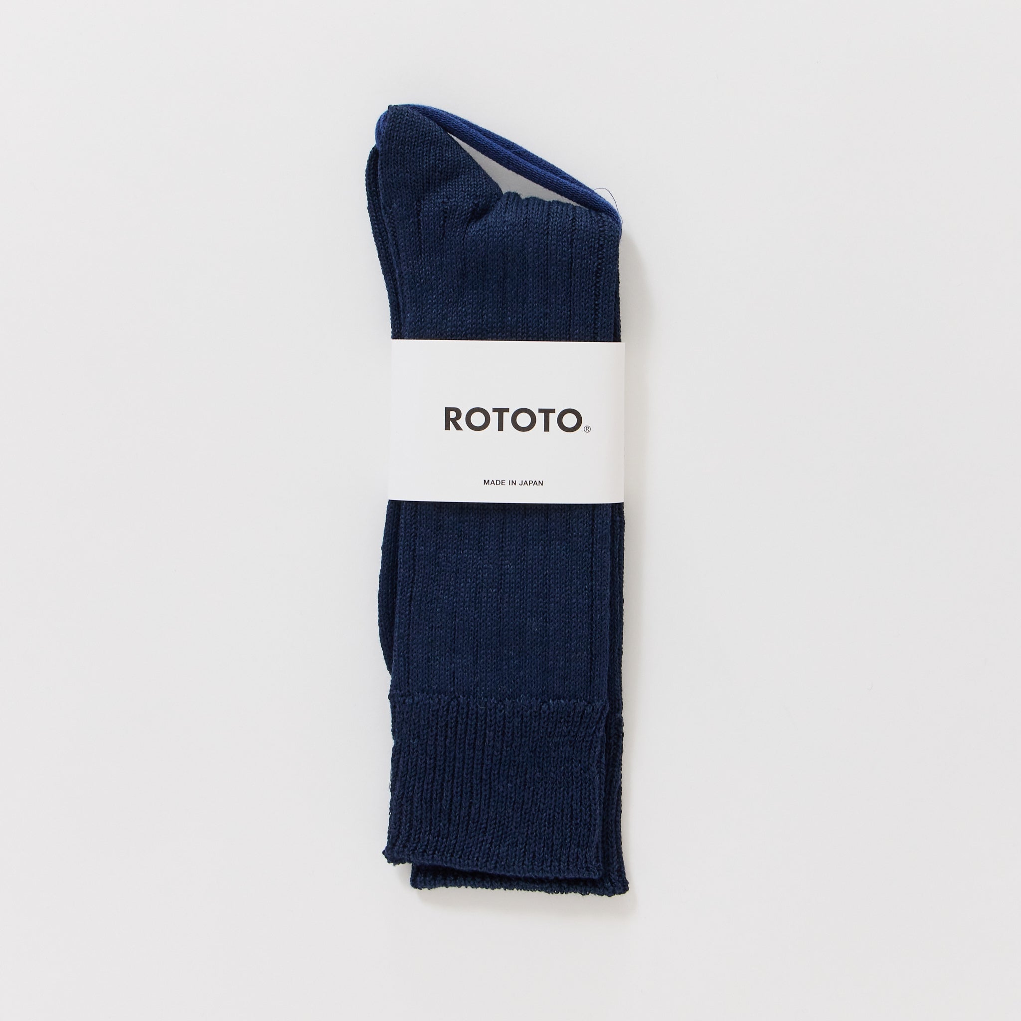 Linen Cotton Crew Navy